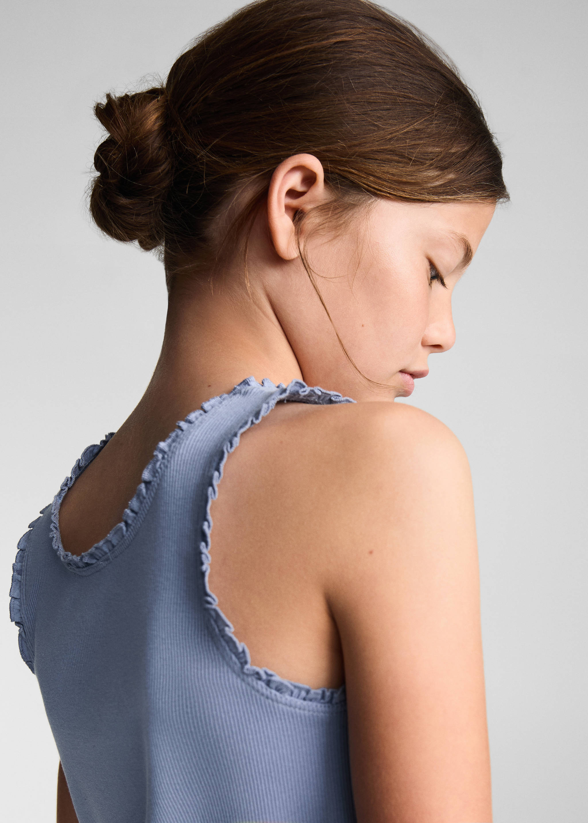 Ribbed strap T-shirt - Reverse of the article