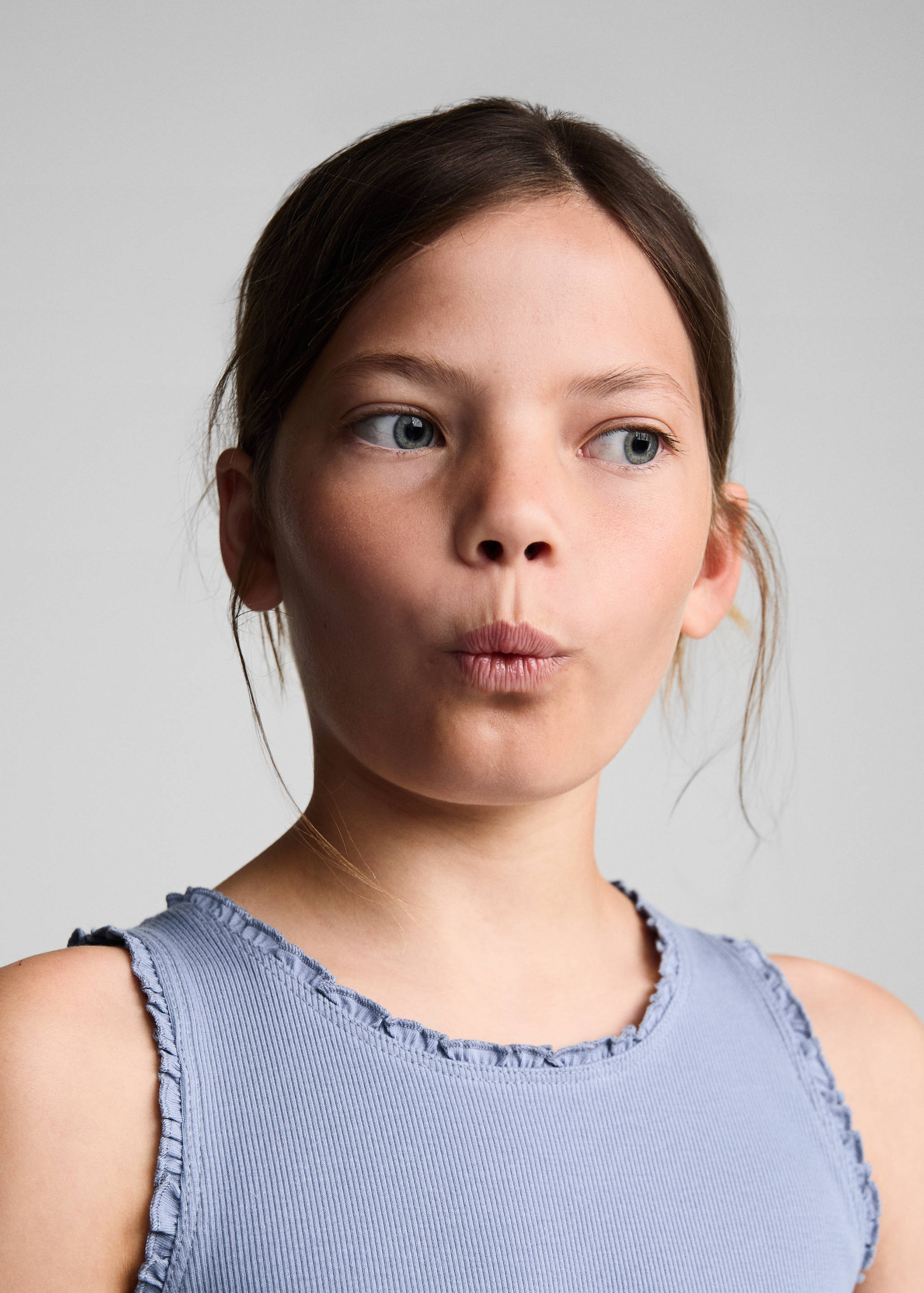 Ribbed strap T-shirt - Details of the article 1