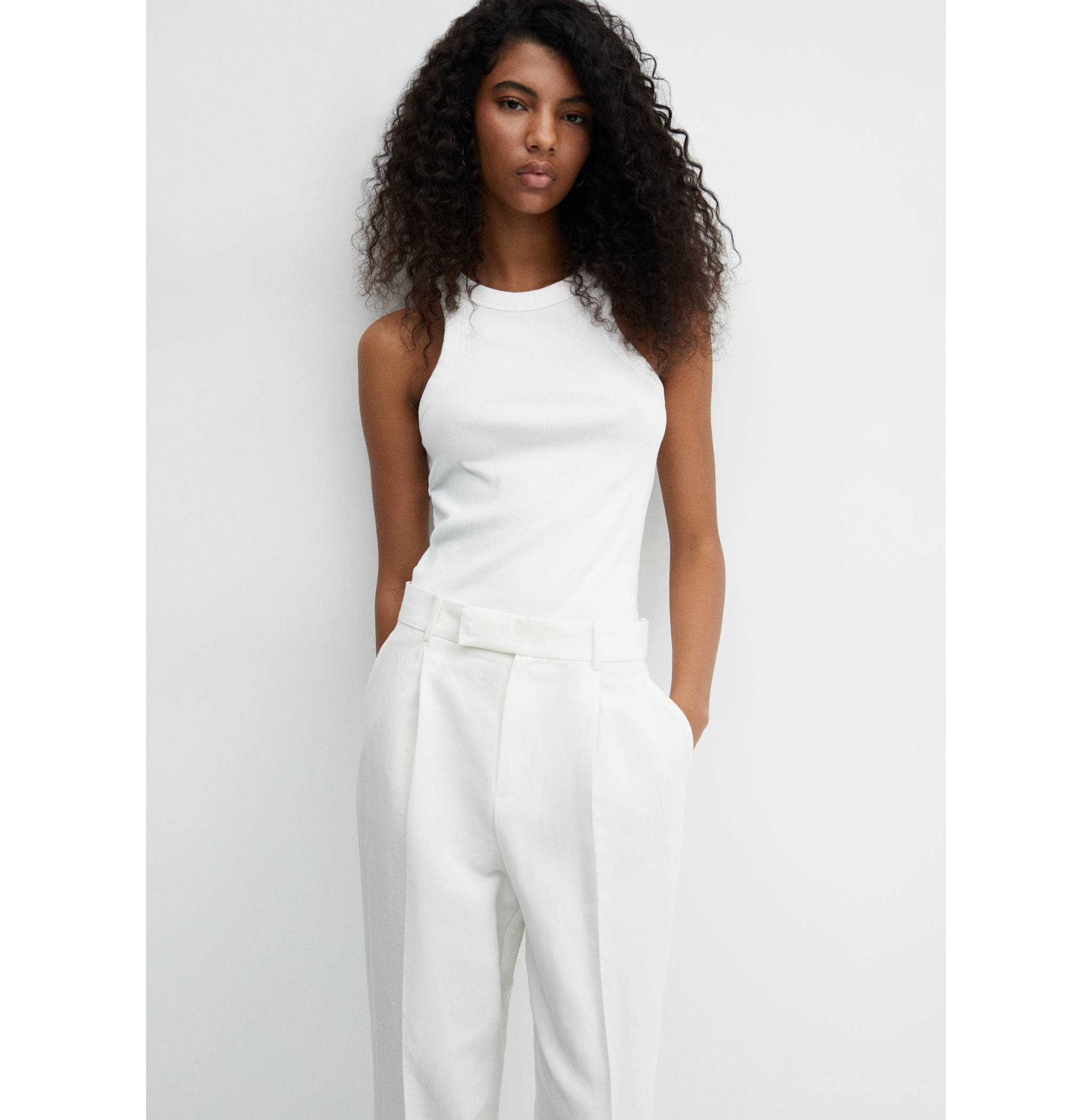 Pleated suit trousers - Details of the article 1