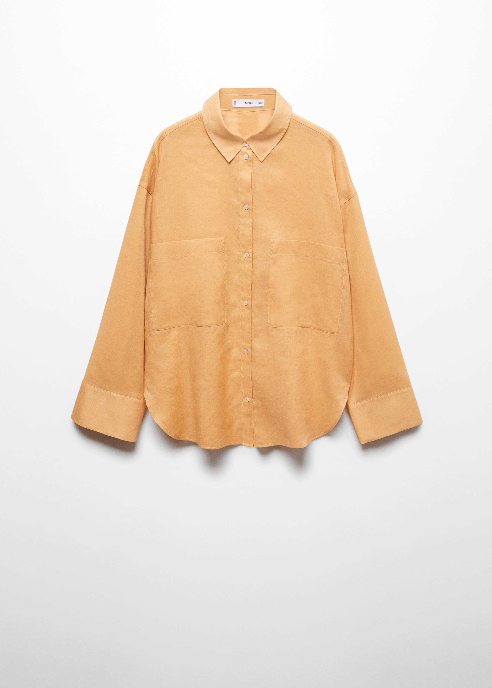 口袋苎麻衬衫 - null