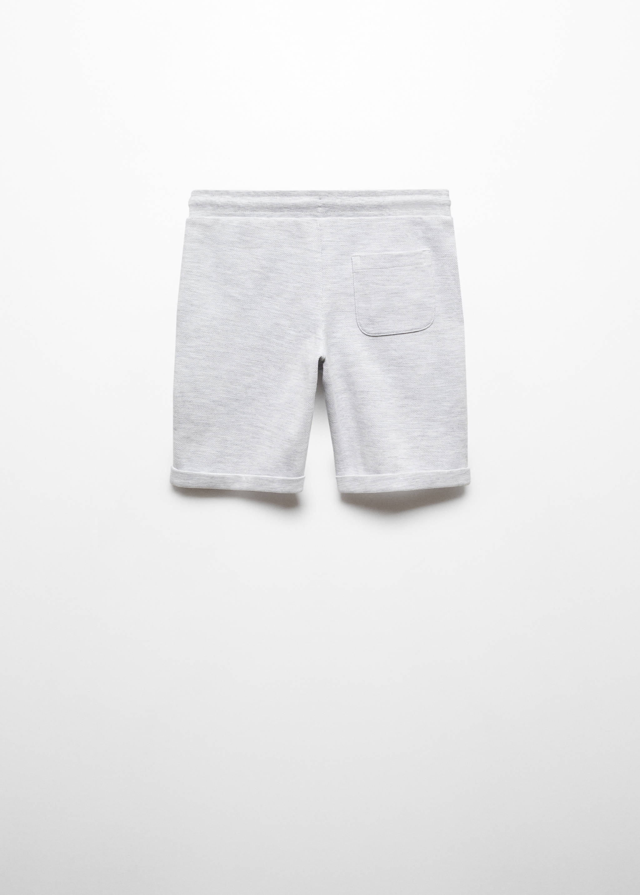 Cotton shorts with elastic waist - Reverse of the article