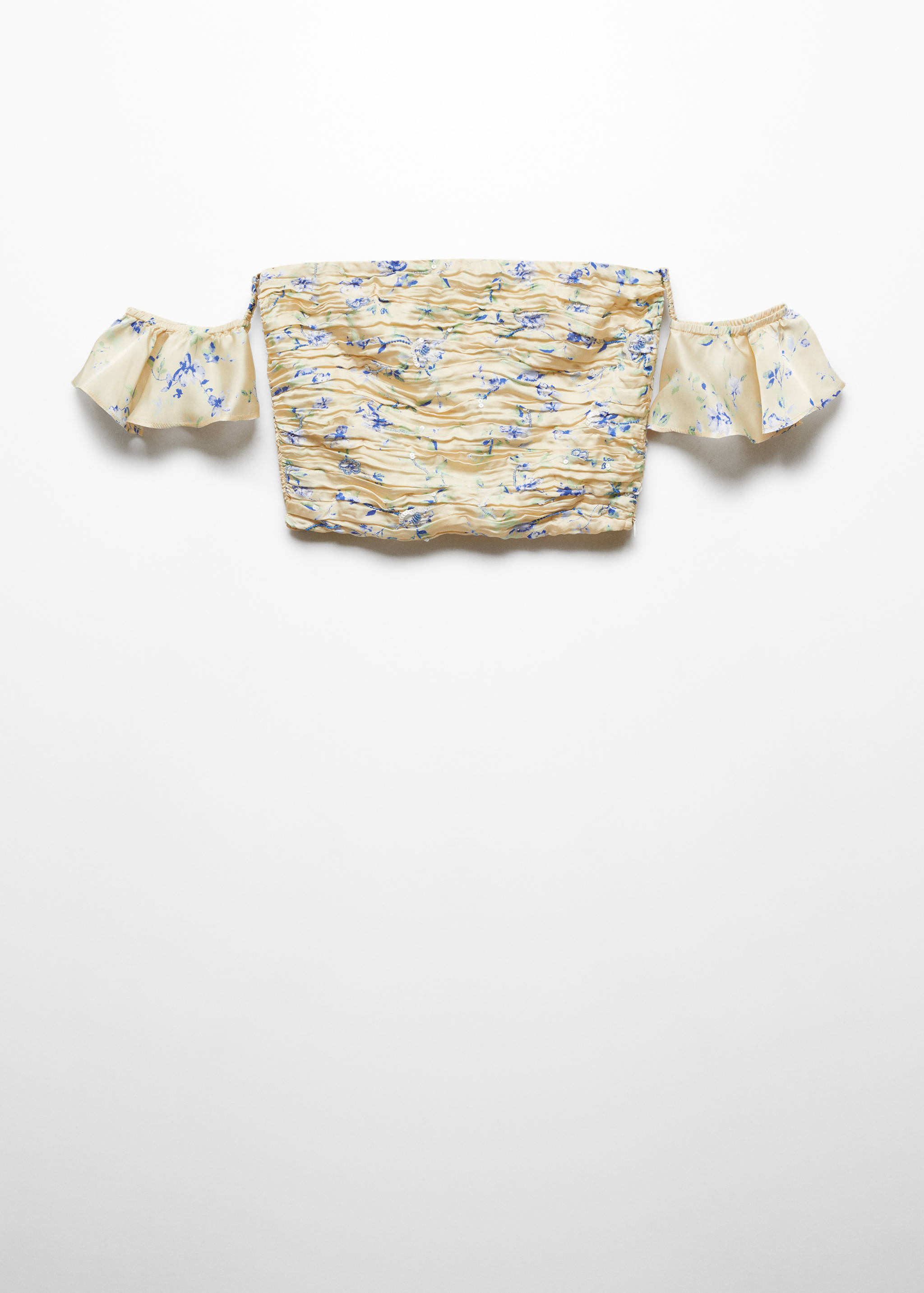 Schulterfreies Top mit Raffdetails - Artikel ohne Model