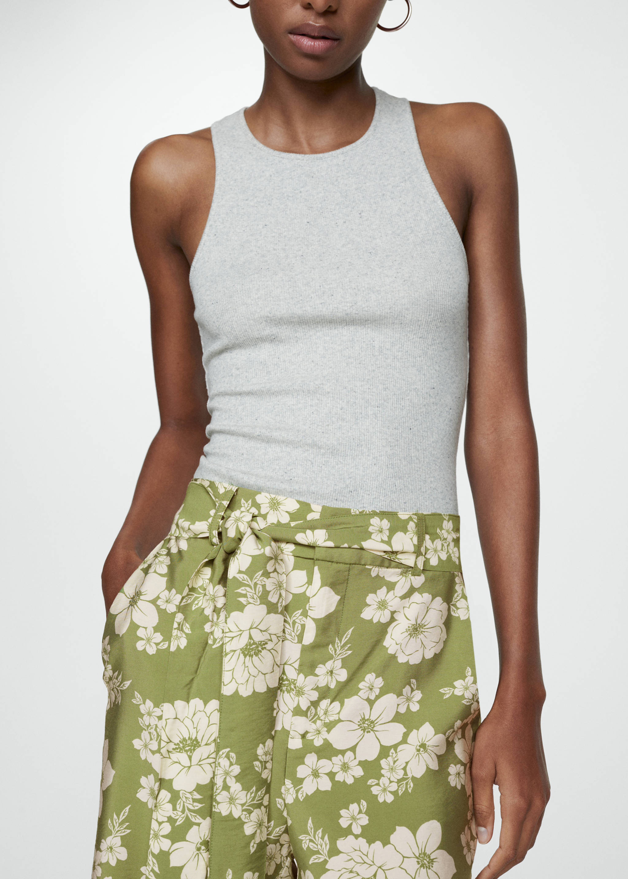 Printed trousers with bow - Details of the article 6