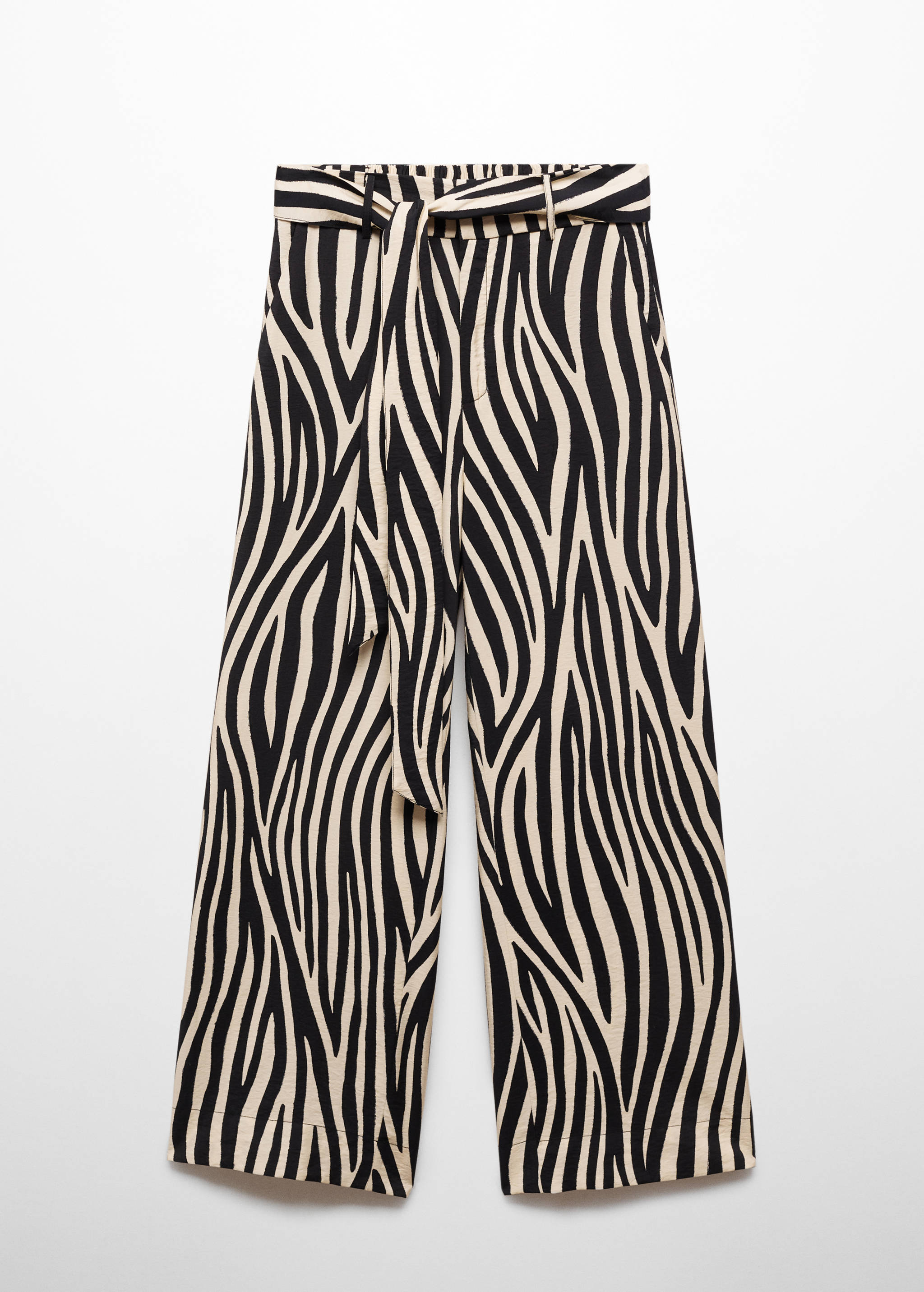 Printed trousers with bow - Article without model