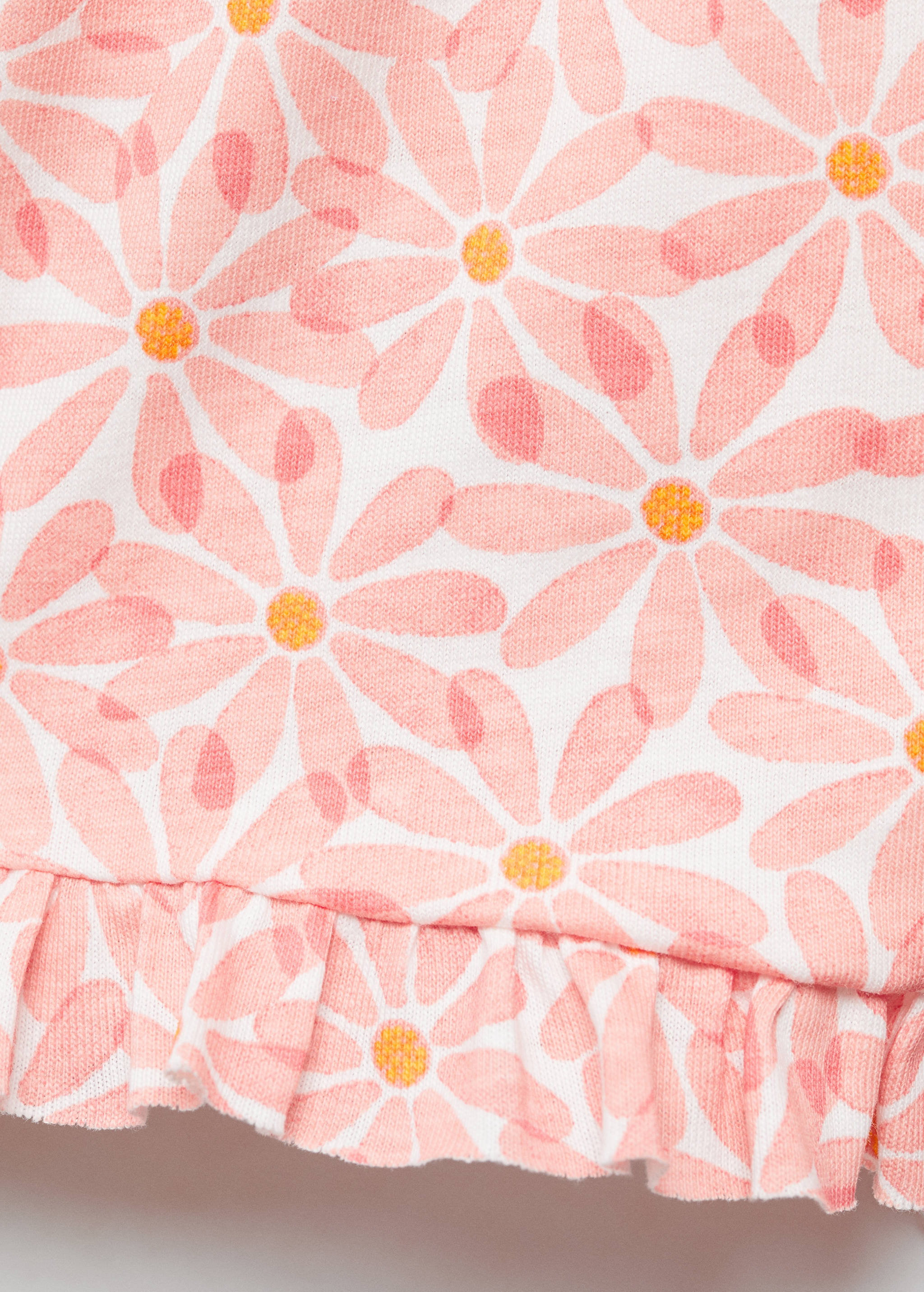 Floral cotton shorts - Details of the article 0