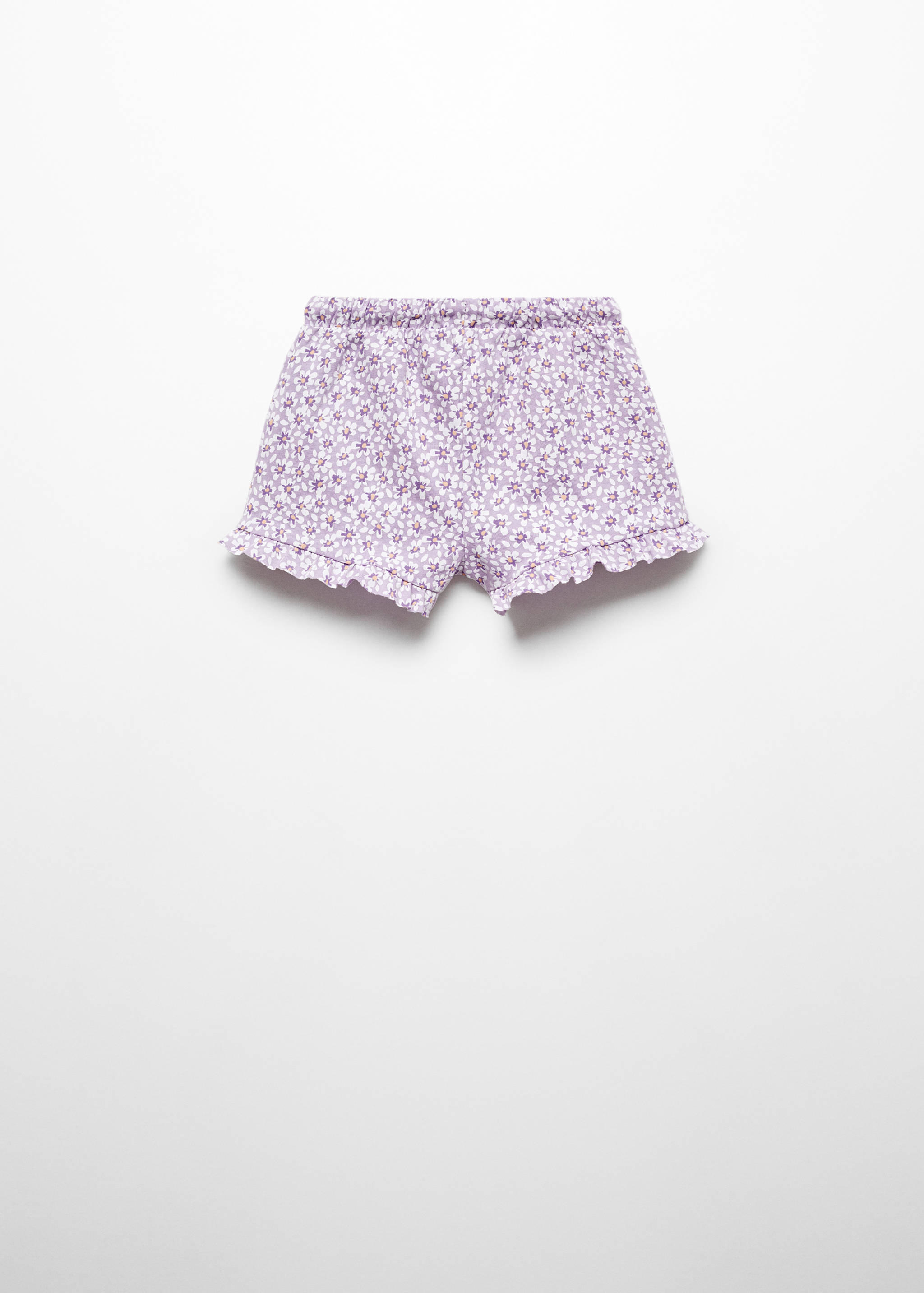 Floral cotton shorts - Reverse of the article