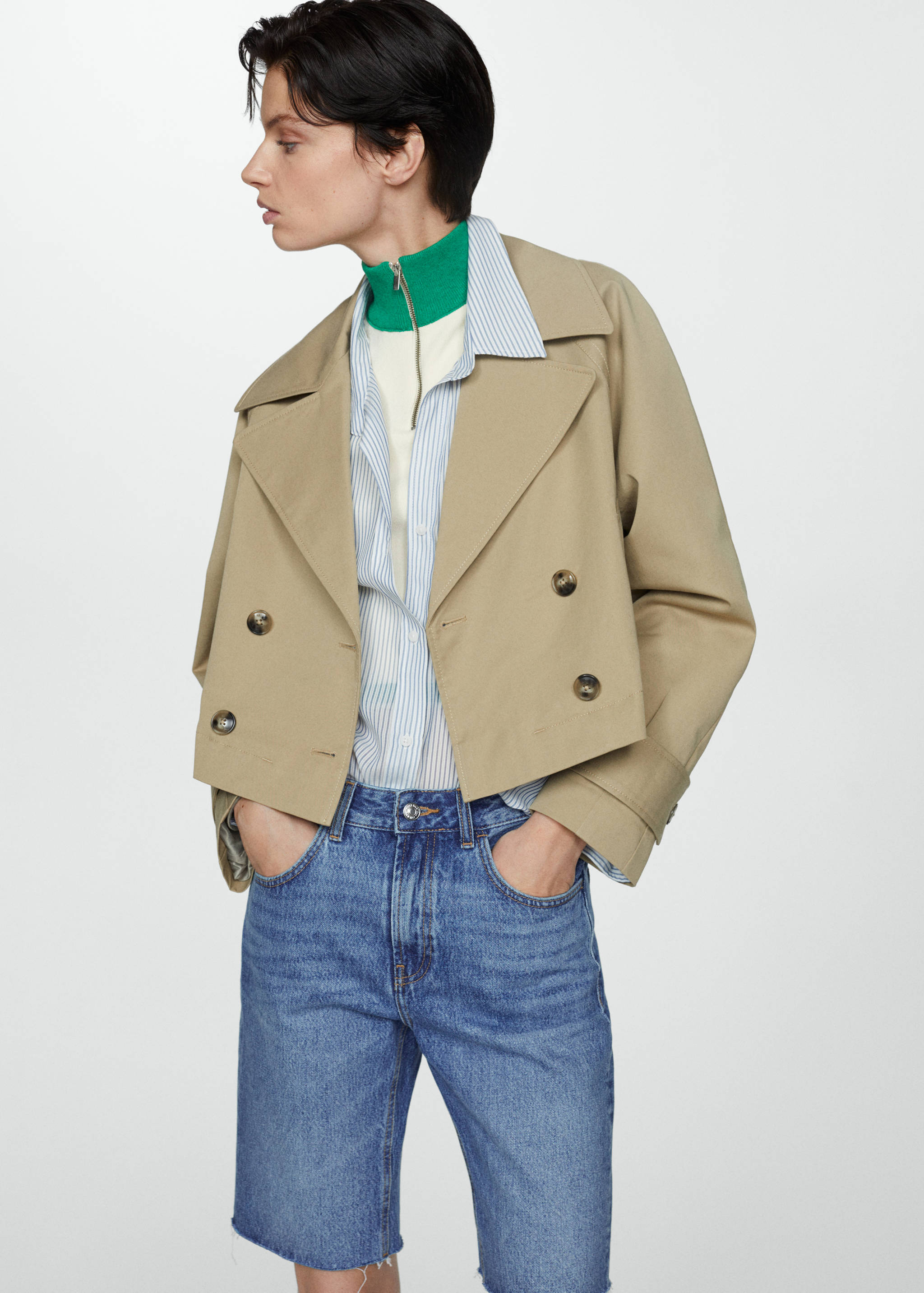 Bermudas vaqueras bajo deshilachado - Detalle del artículo 1