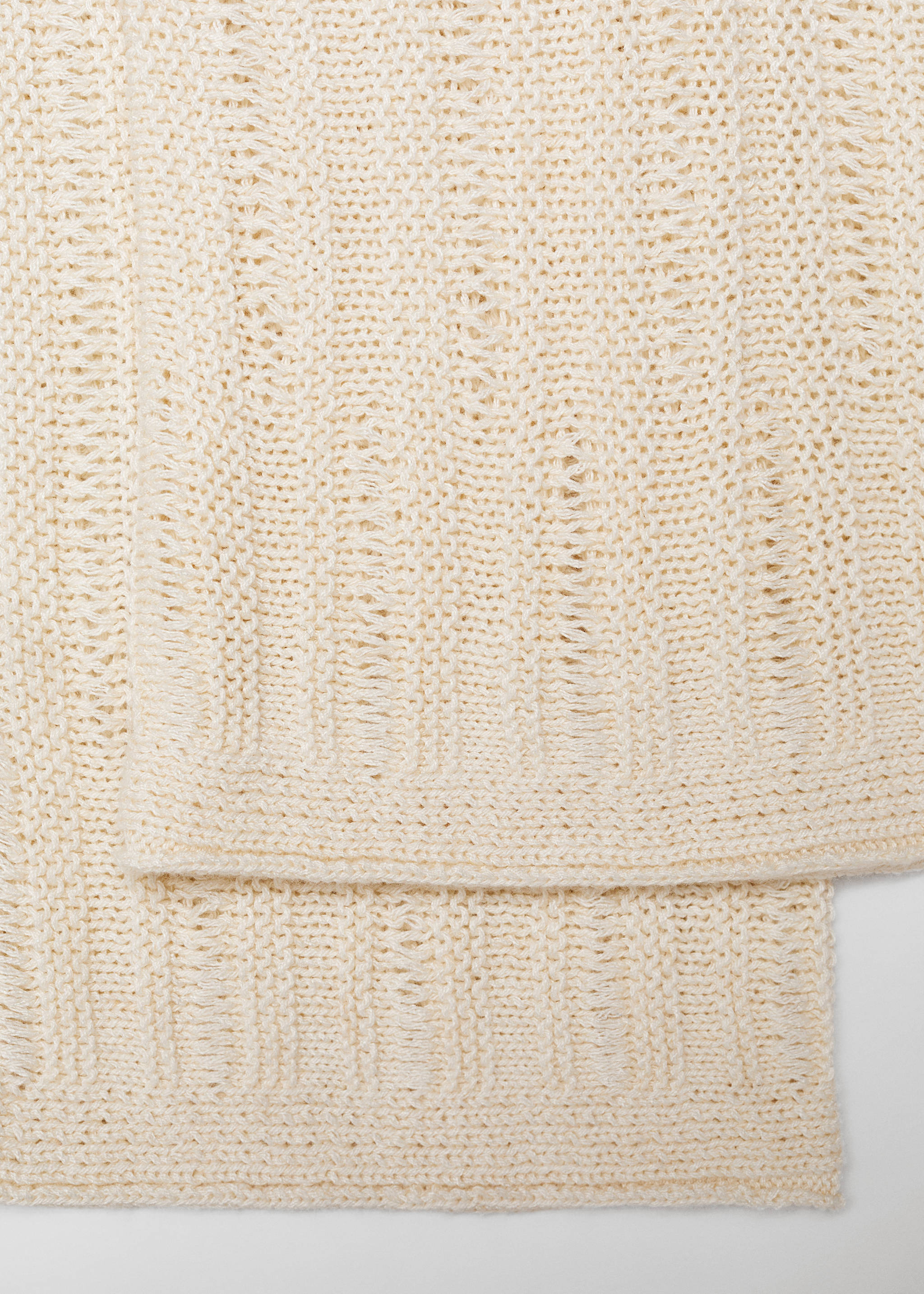 Джемпер с пропущенными петлями и расклешенными рукавами - Деталь изделия 8