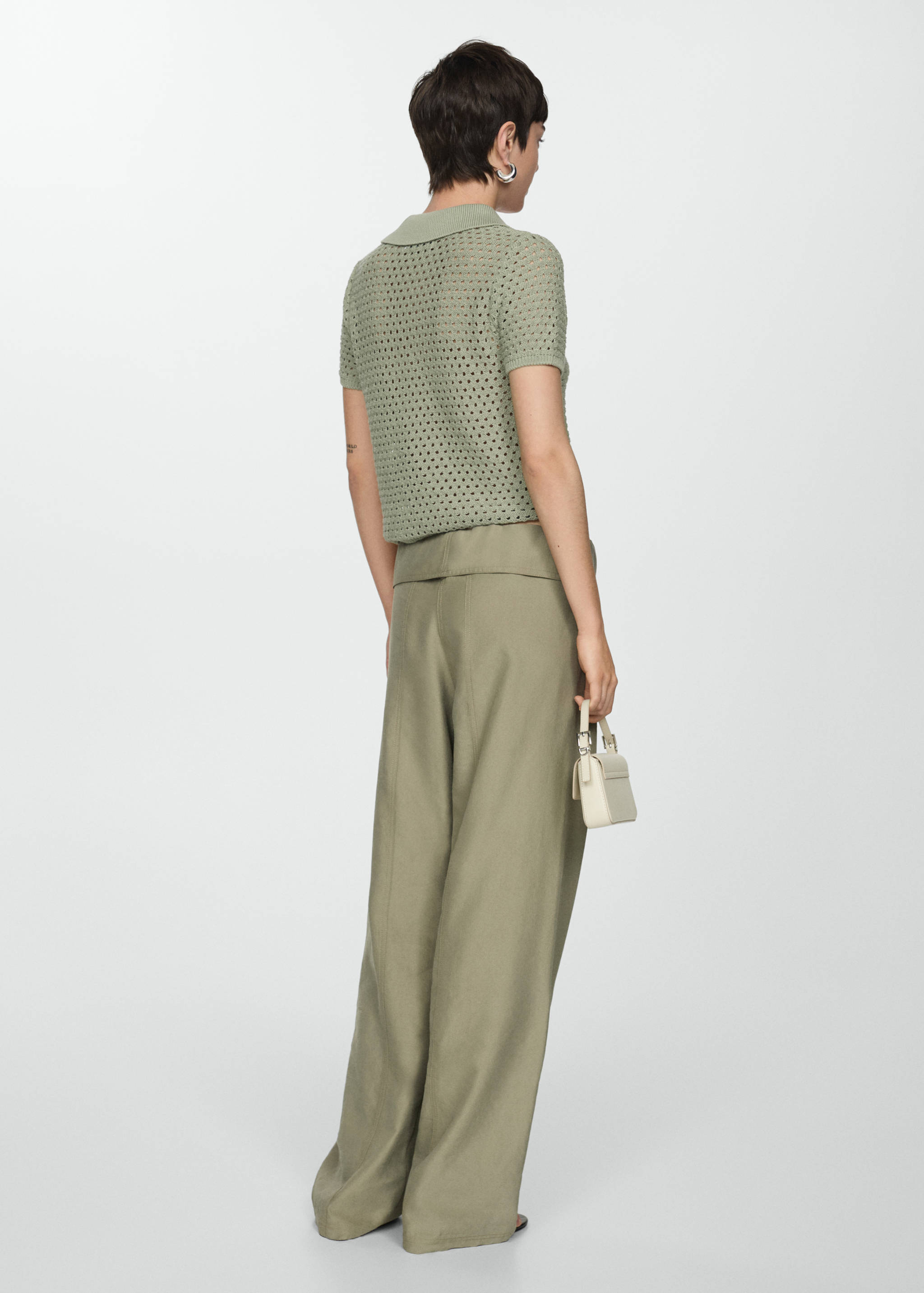 网眼针织Polo衫 - null