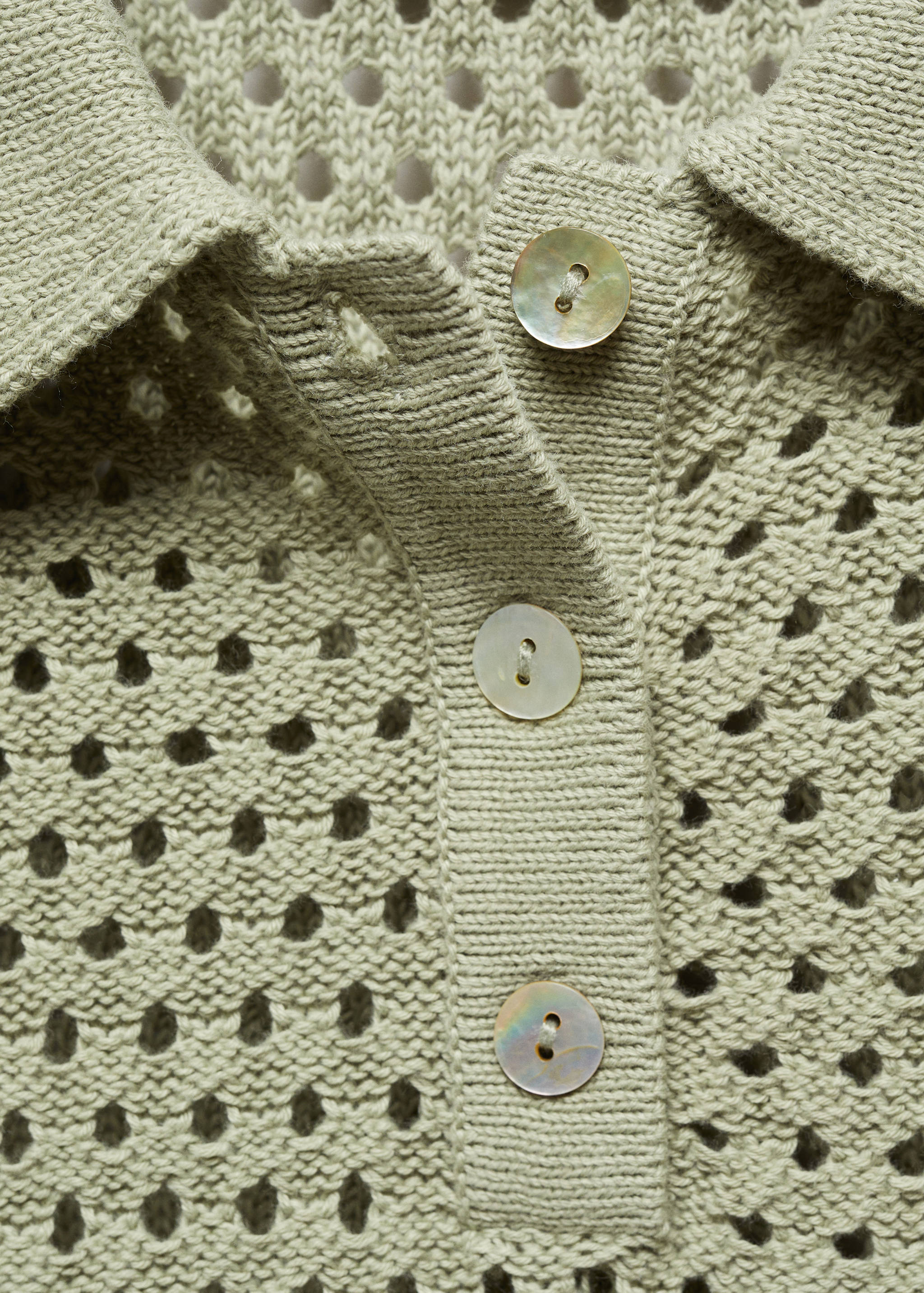 网眼针织Polo衫 - null