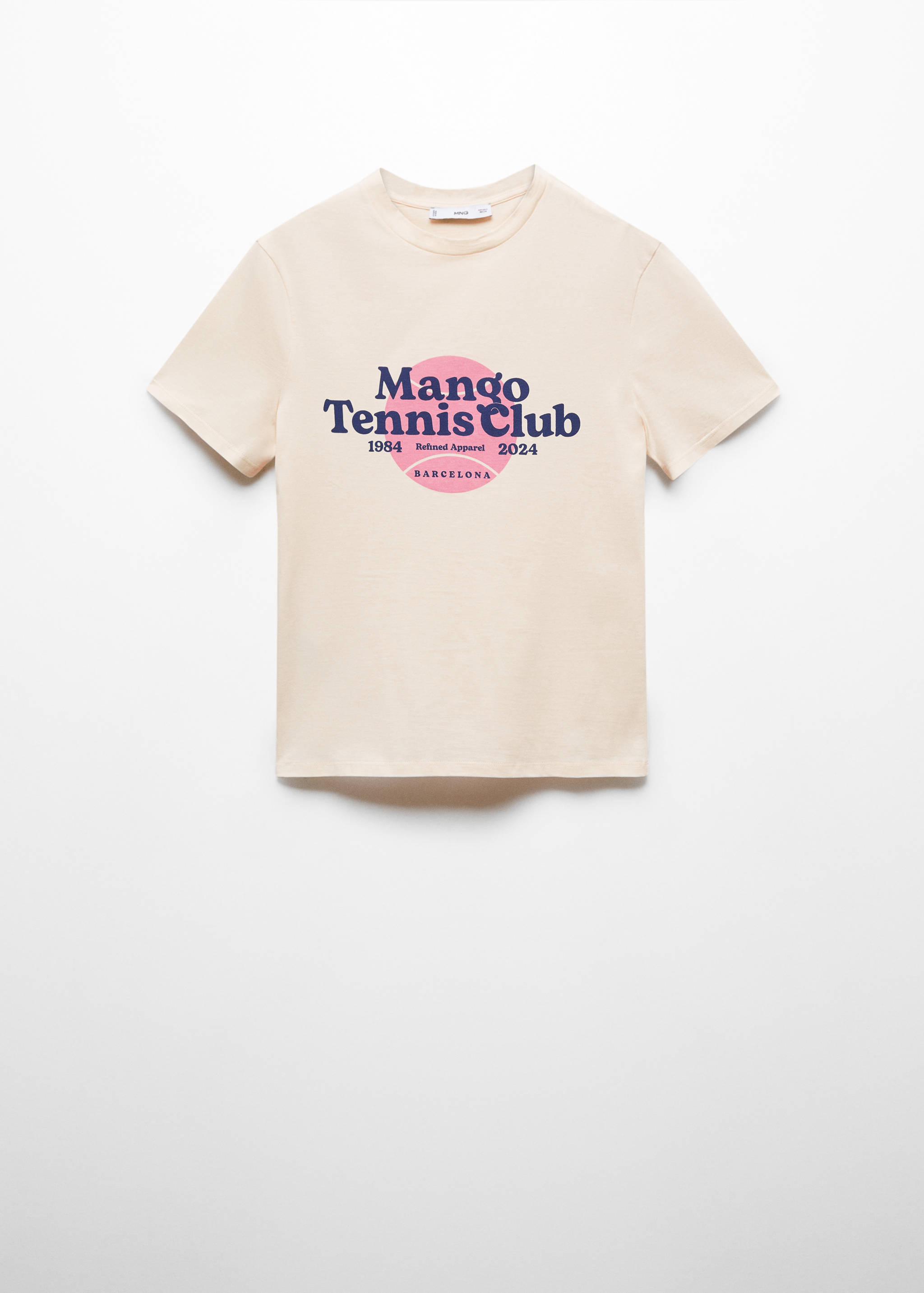 100% cotton t-shirt with printed message - Article without model