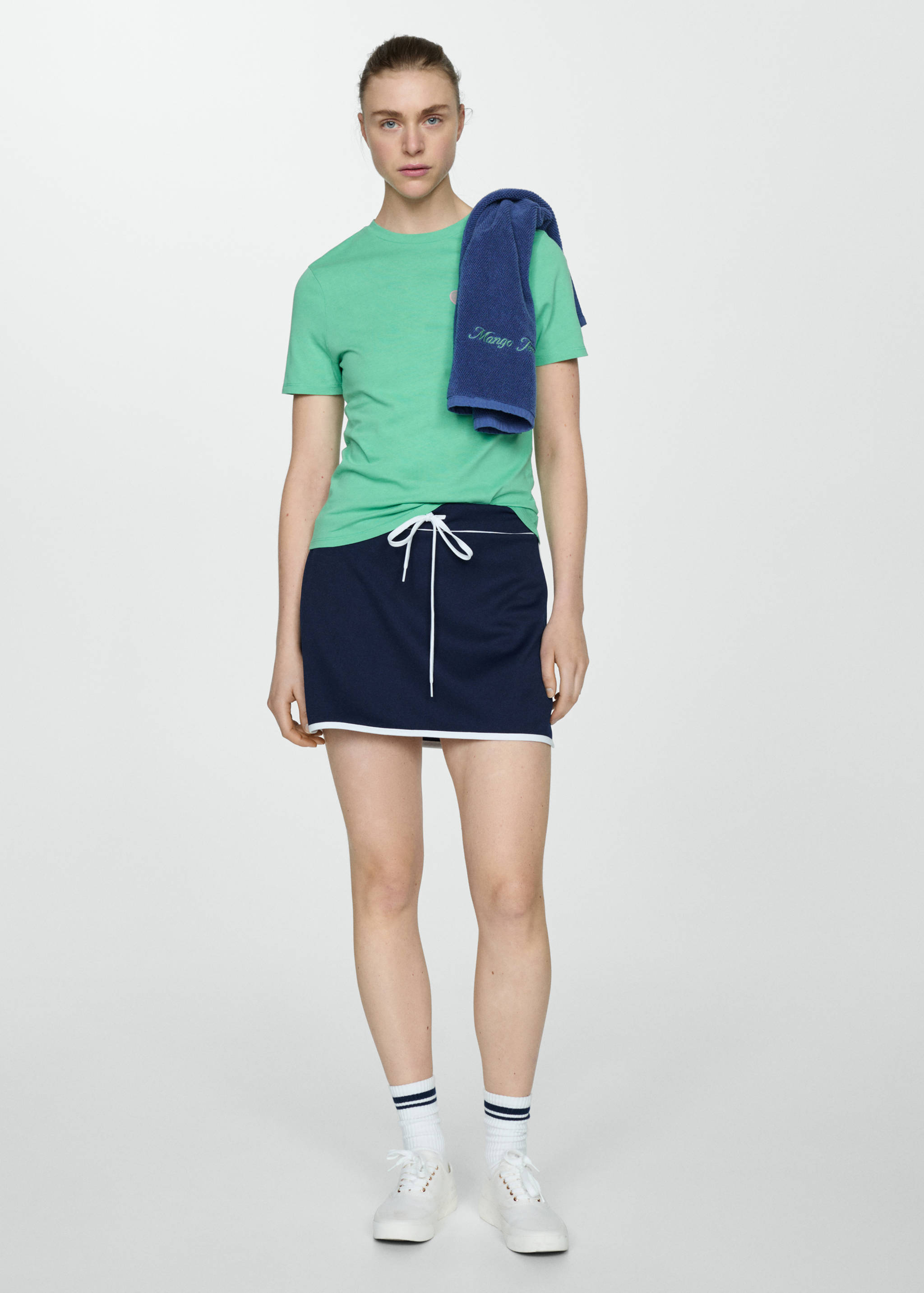 100% cotton t-shirt with printed message - General plane