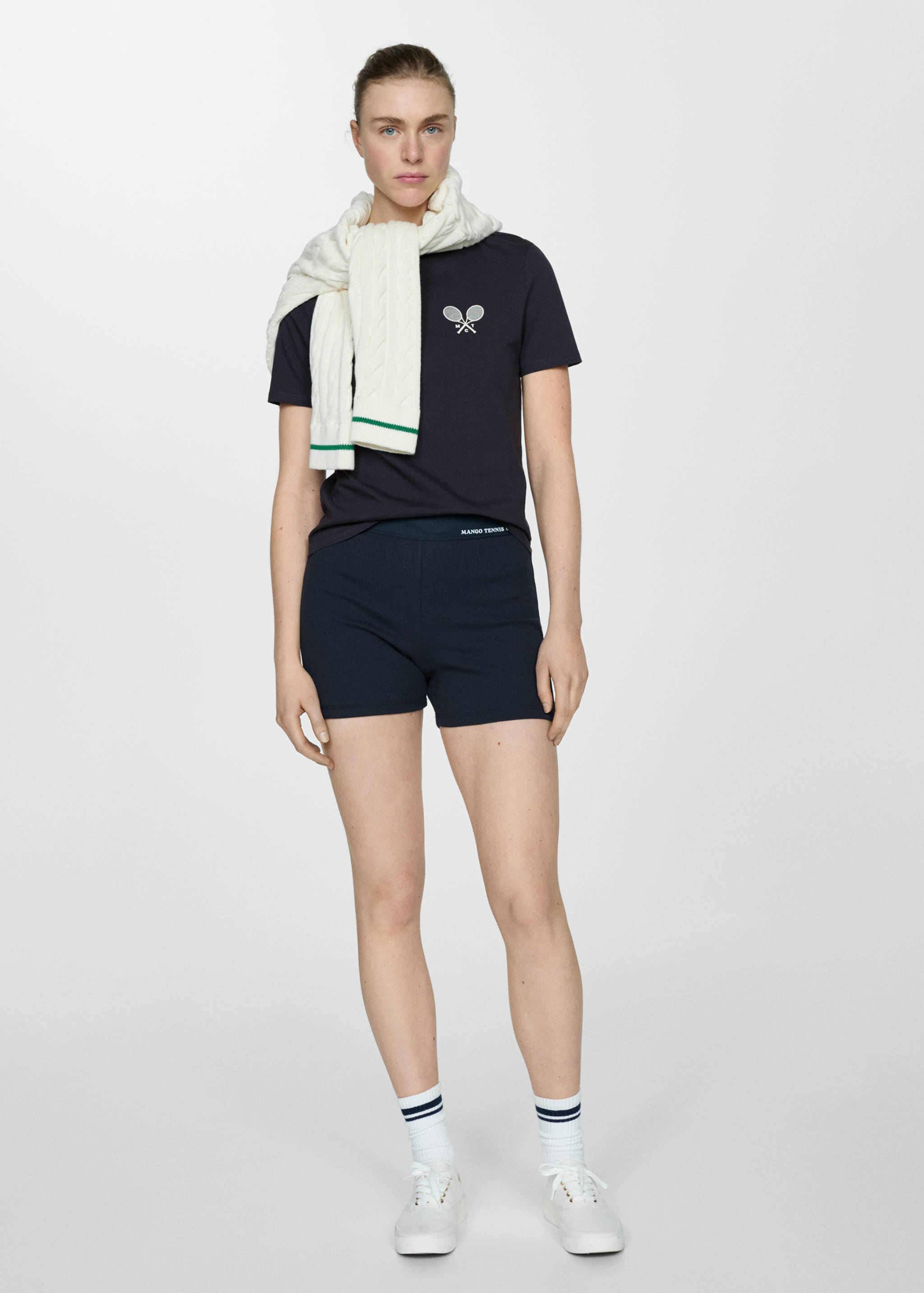 100% cotton t-shirt with printed message - General plane