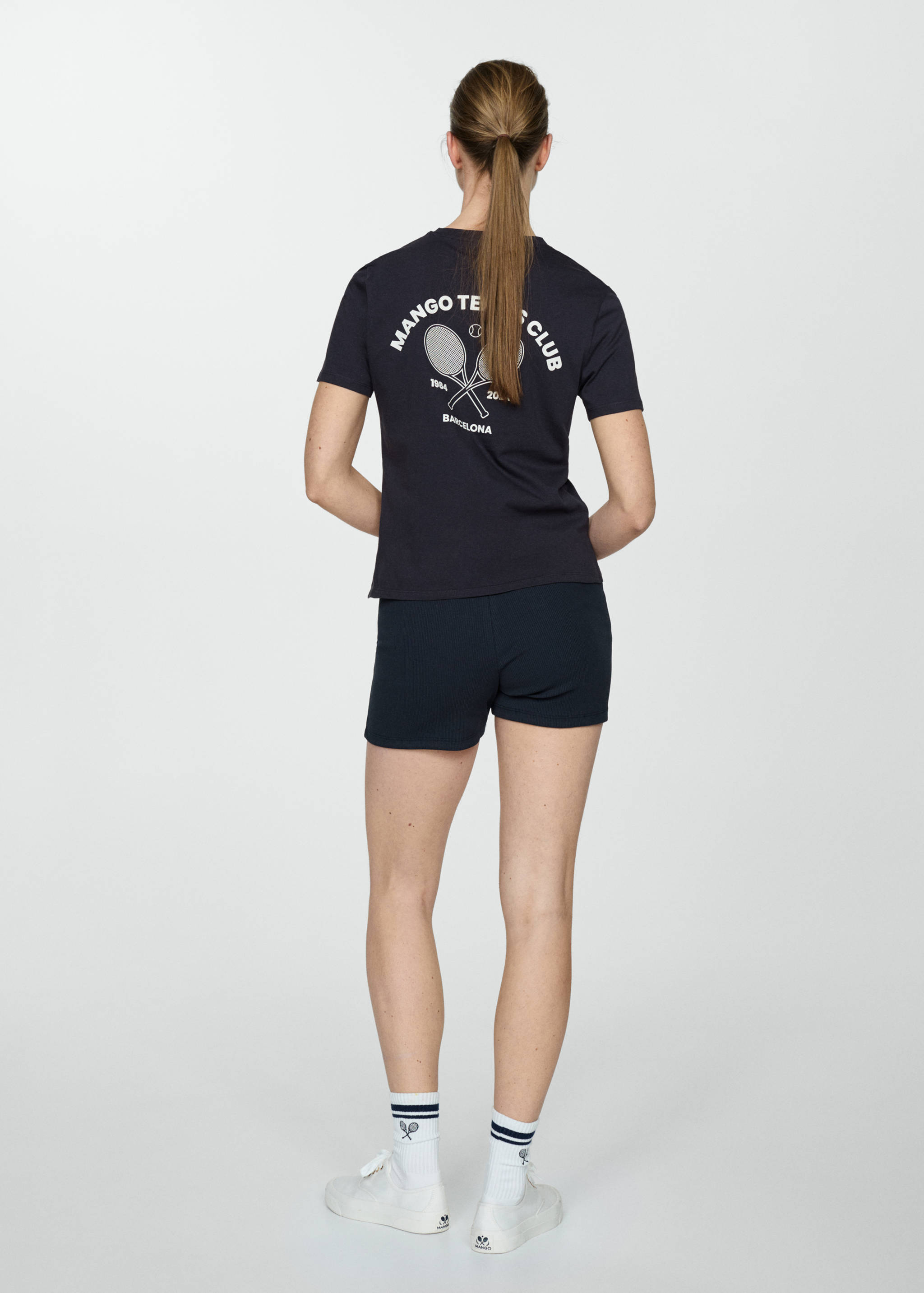 100% cotton t-shirt with printed message - Reverse of the article