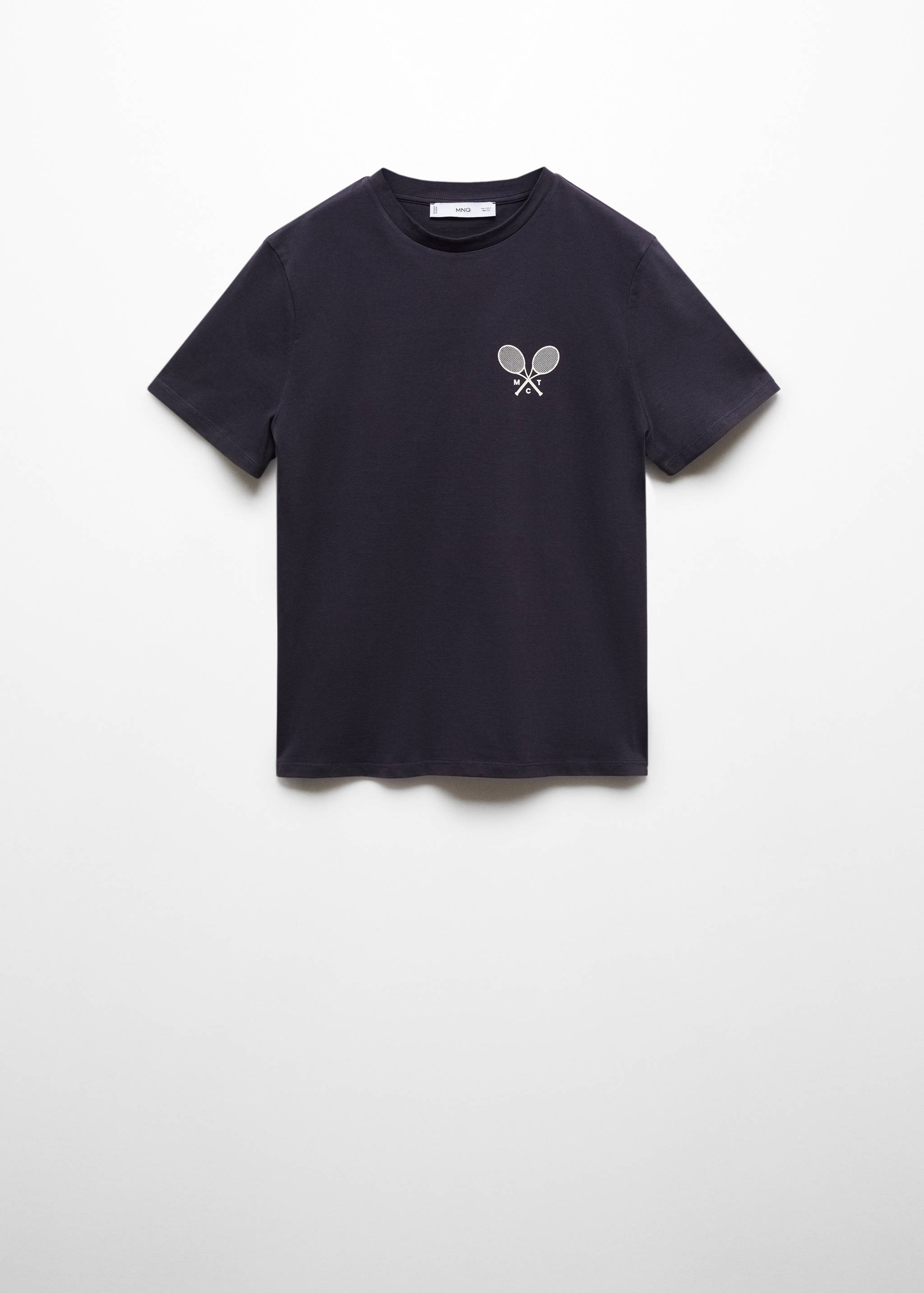 100% cotton t-shirt with printed message - Article without model
