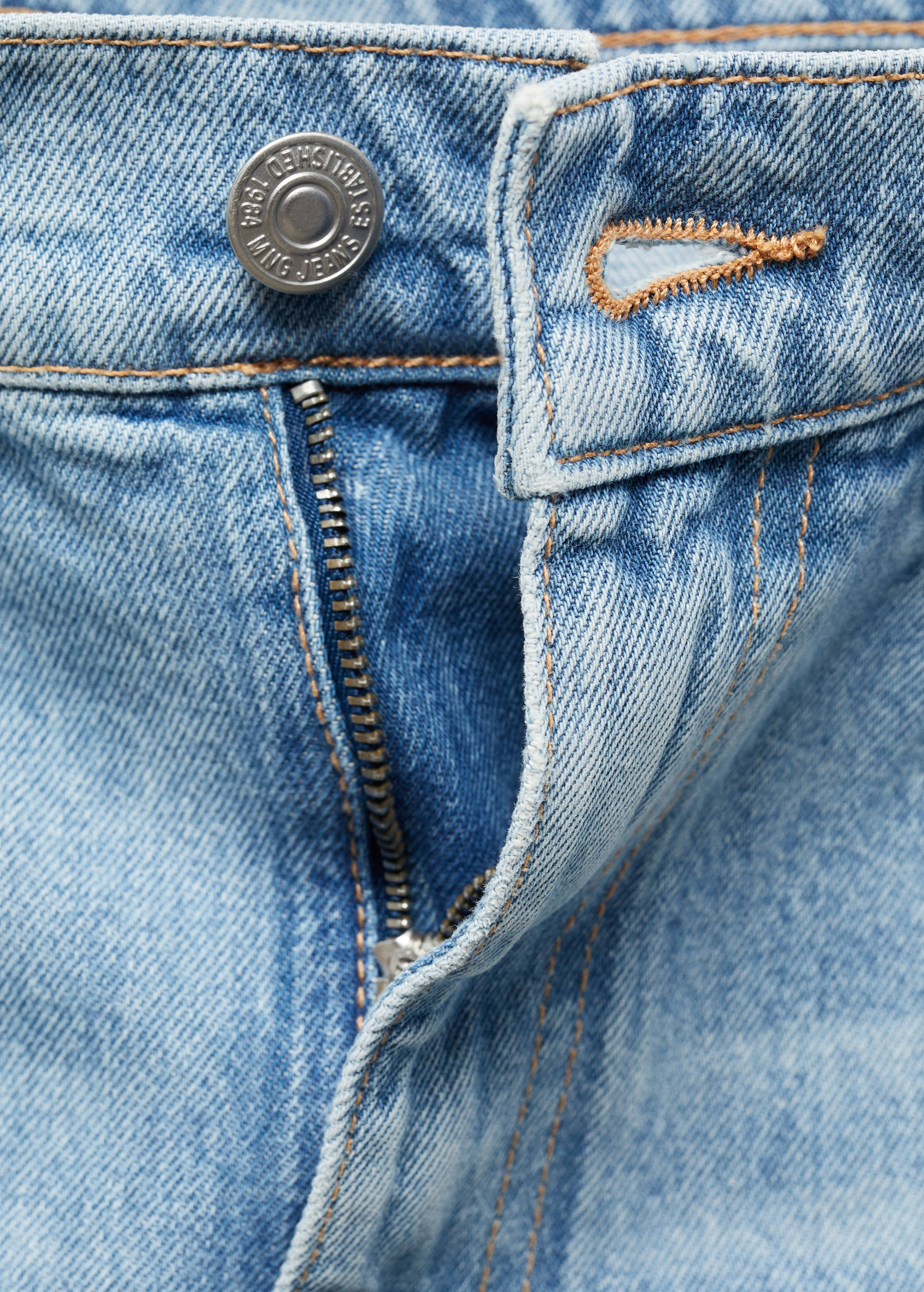 Low-rise loose-fit wide leg jeans - Details of the article 8
