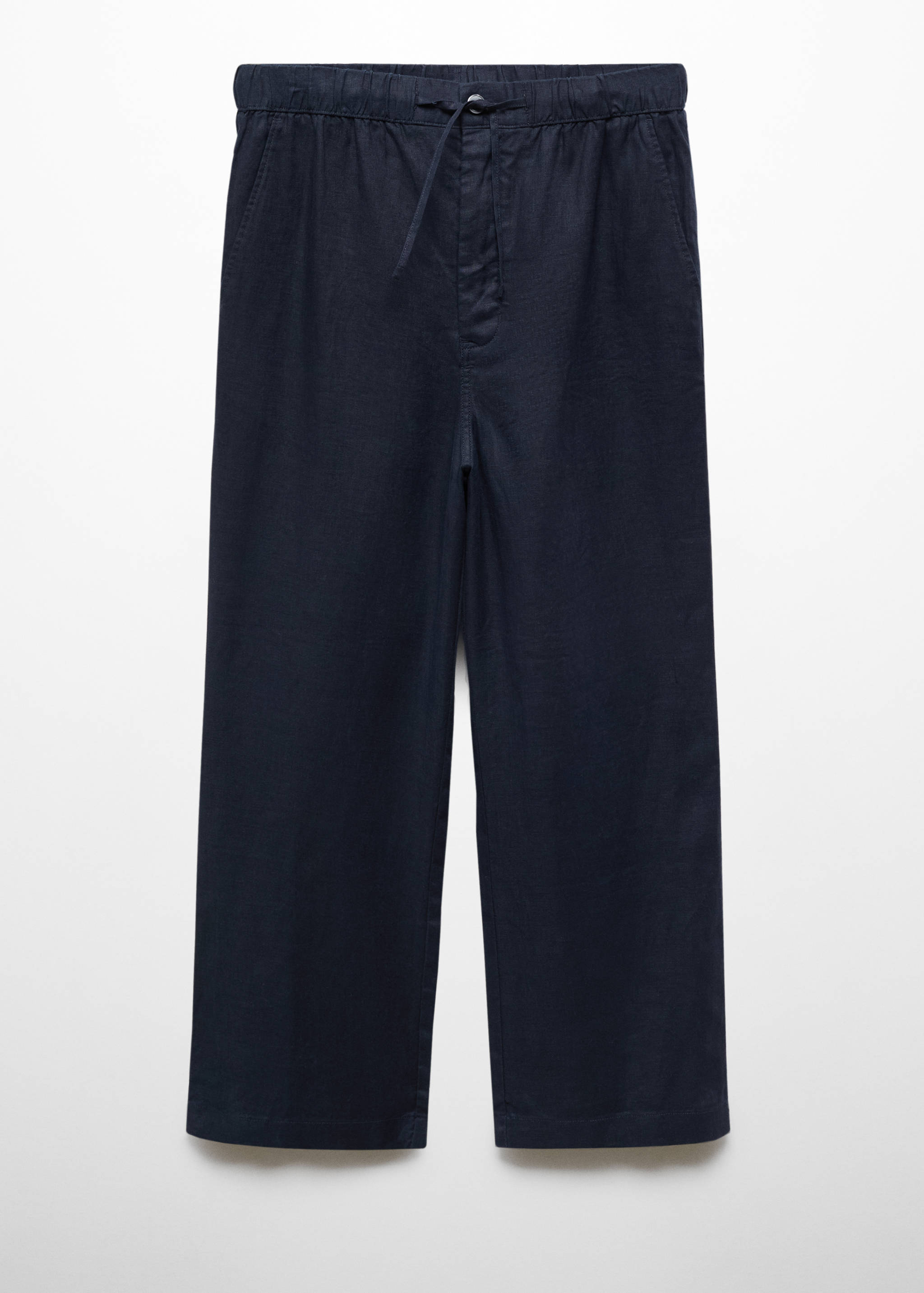 100% linen trousers with drawstring - Article without model