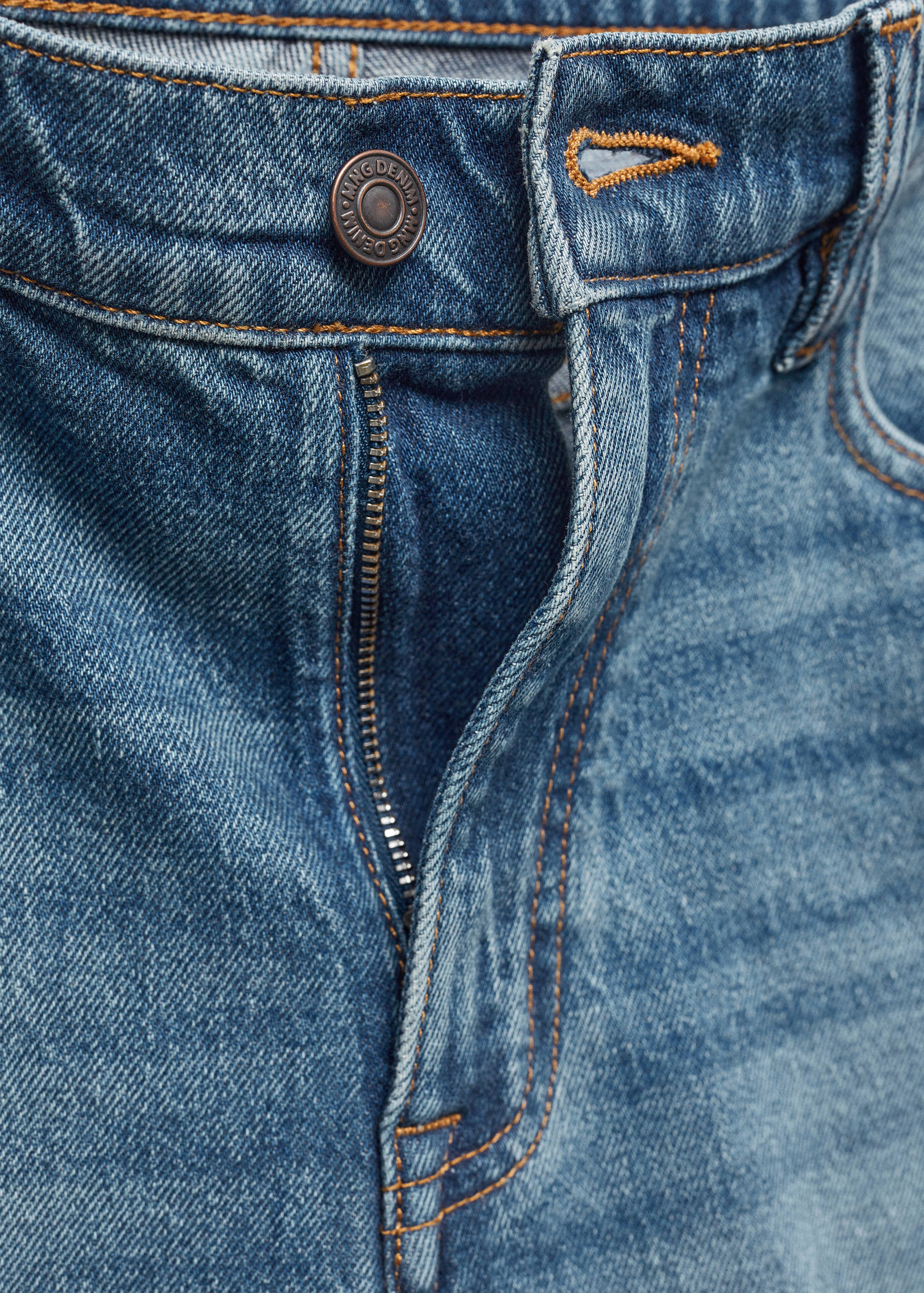 Regular-fit denim bermuda shorts - Details of the article 8