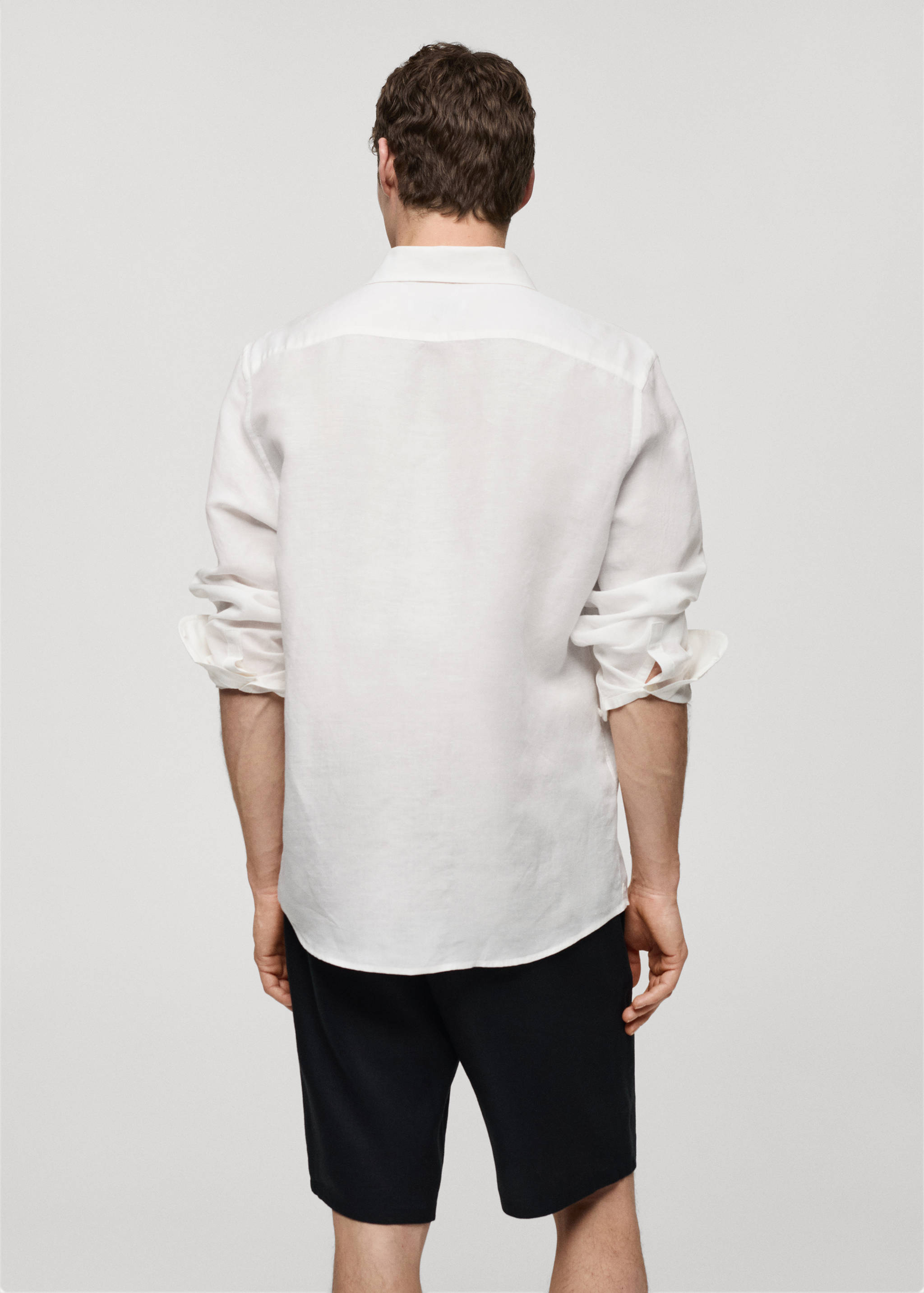 Chemise relaxed-fit lin - Verso de l’article