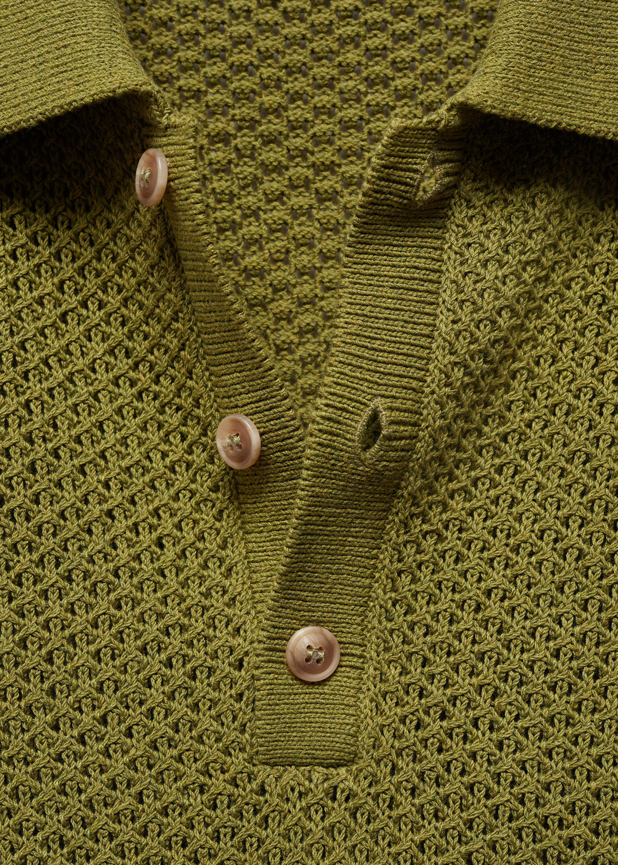 Braided knit polo shirt - Details of the article 8