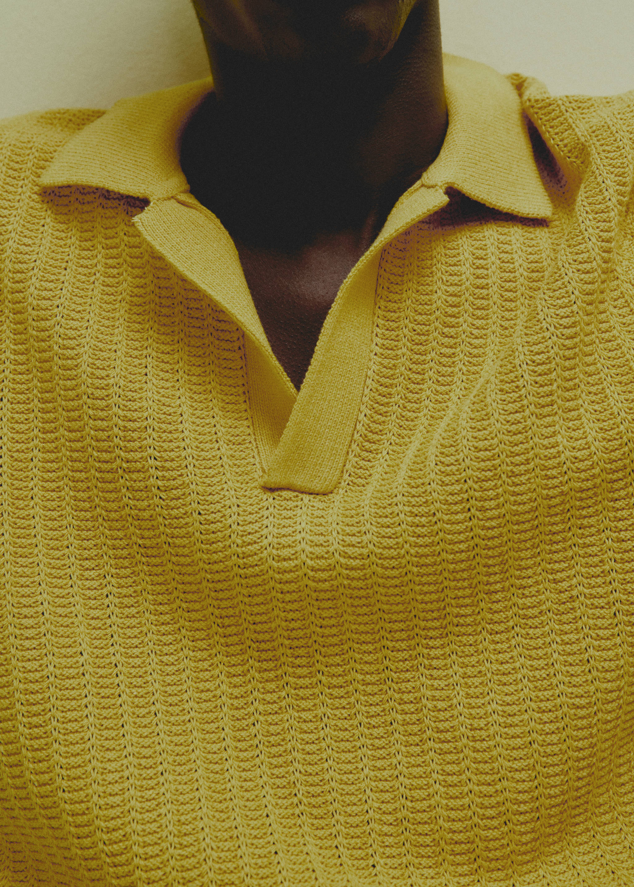 Braided knit polo shirt - Details of the article 5