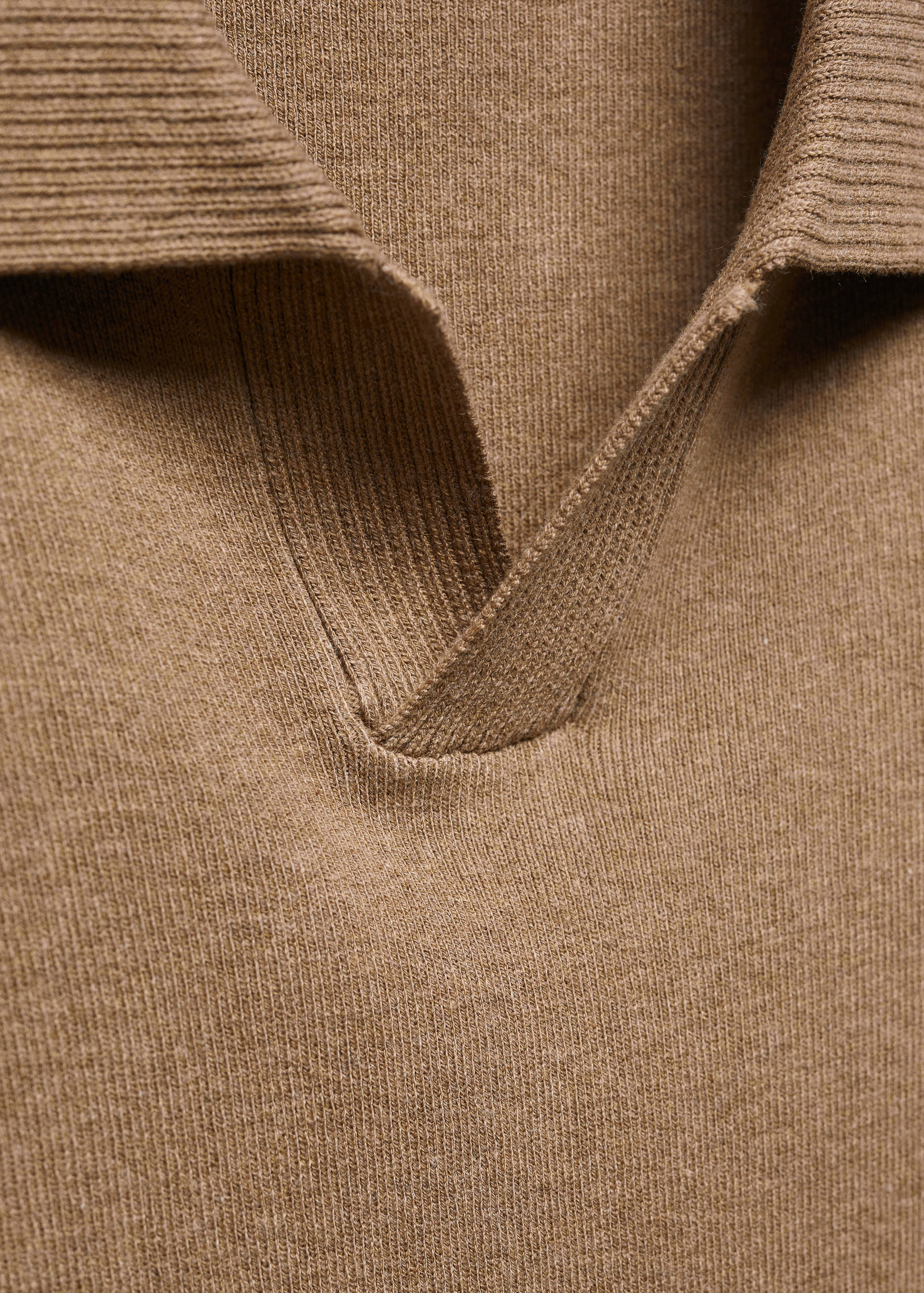 Fine-knit cotton polo shirt - Details of the article 8