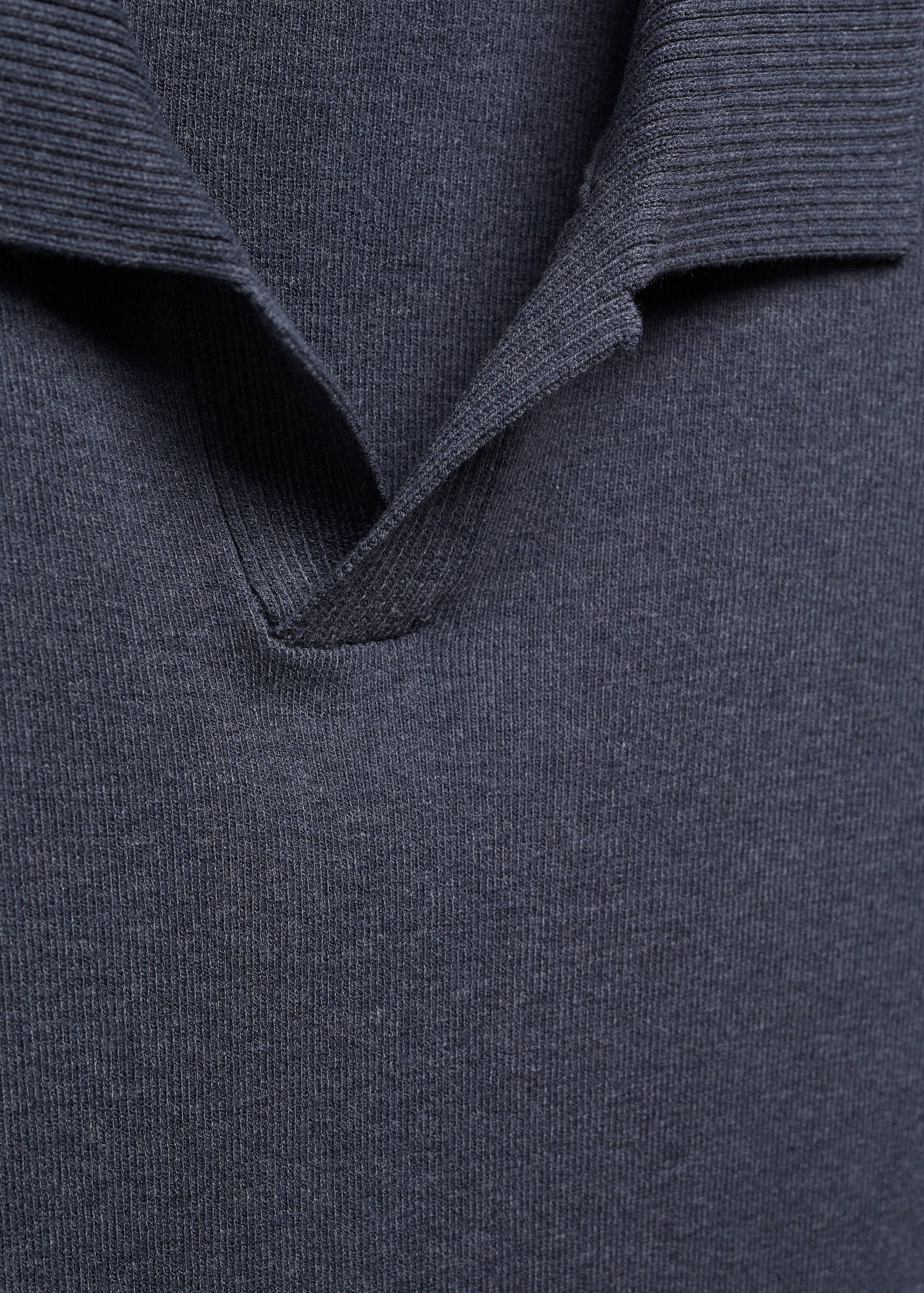 Fine-knit cotton polo shirt - Details of the article 8