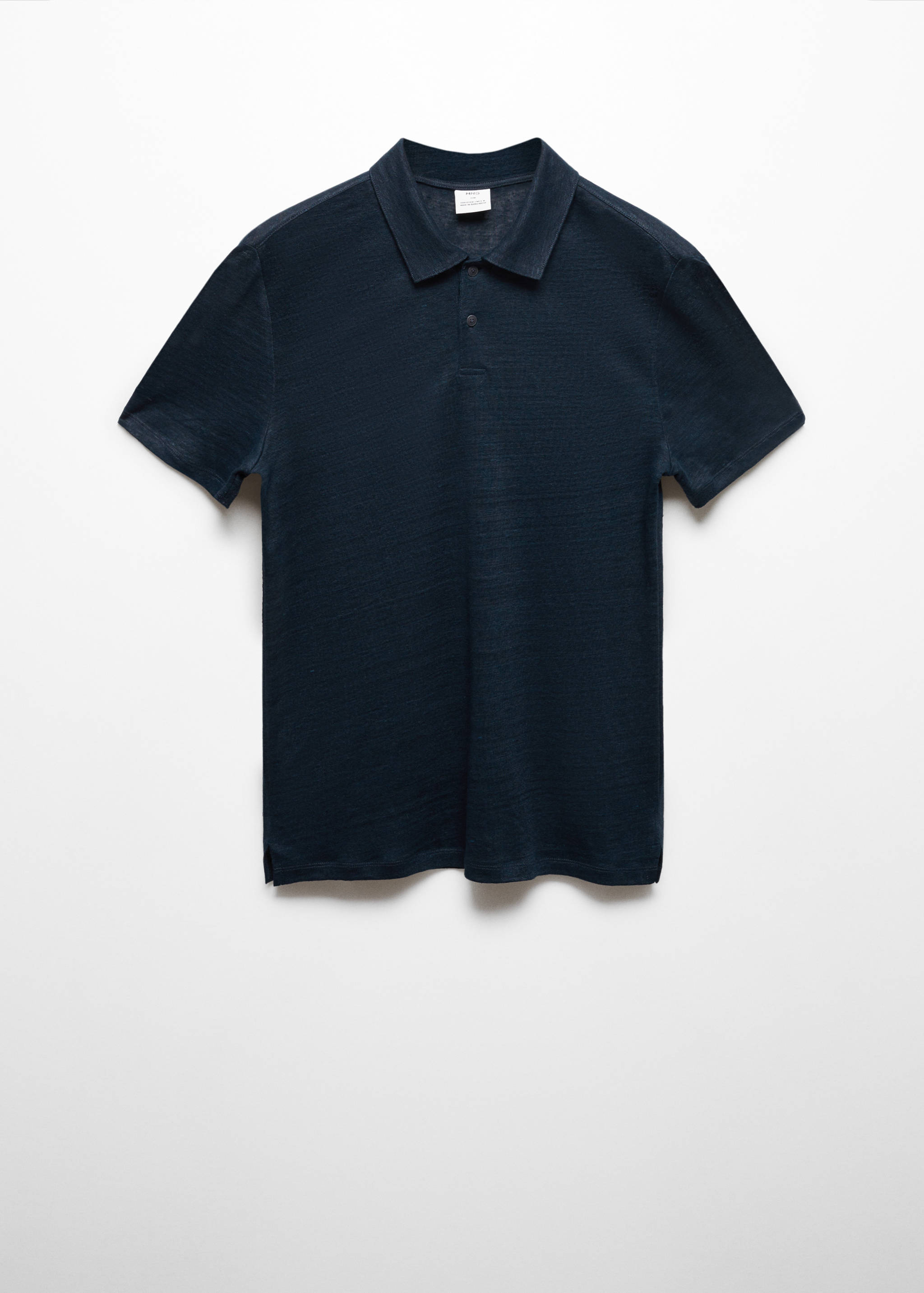 Slim fit 100% linen polo shirt - Article without model