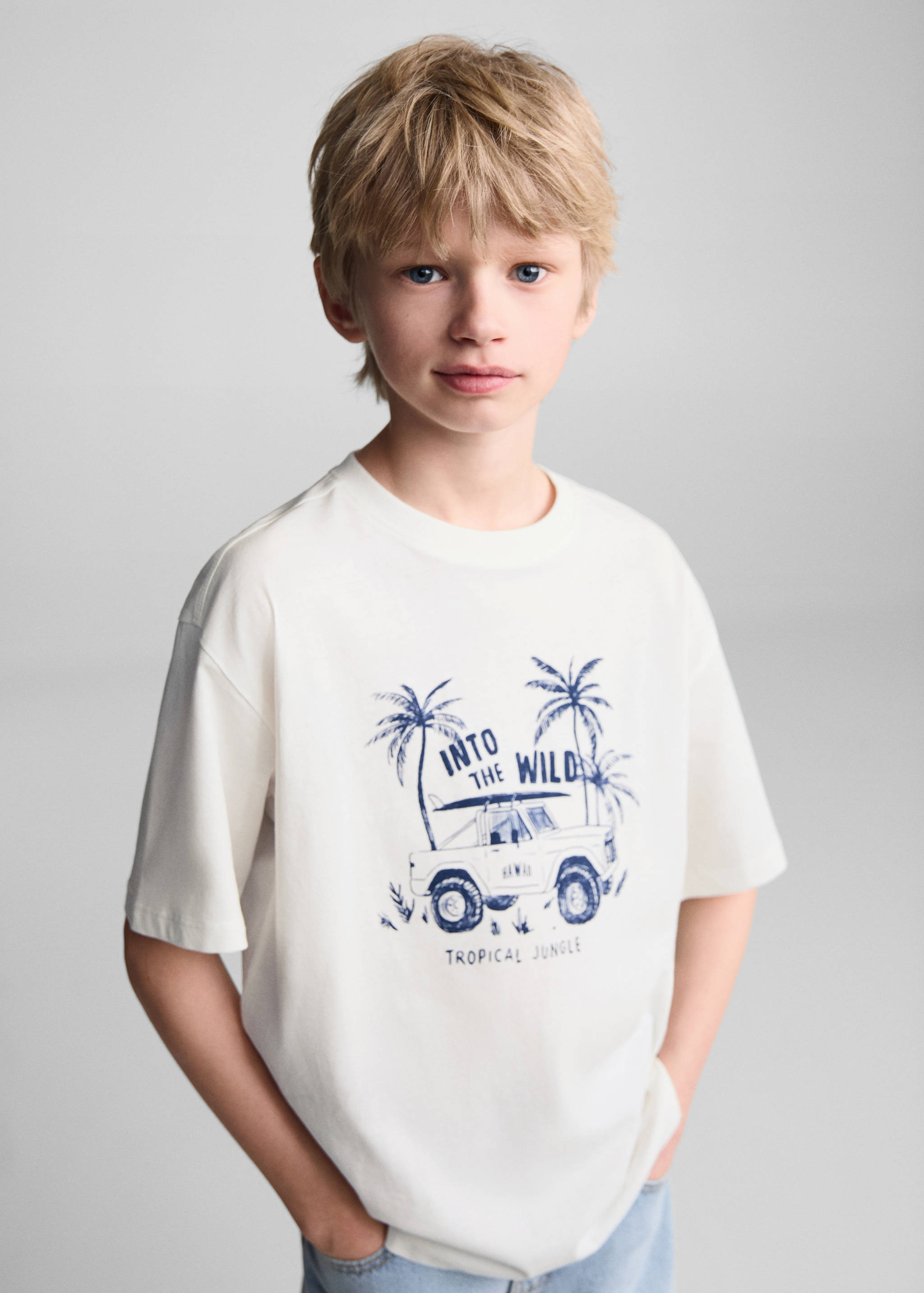 Surf printed t-shirt - Details of the article 1