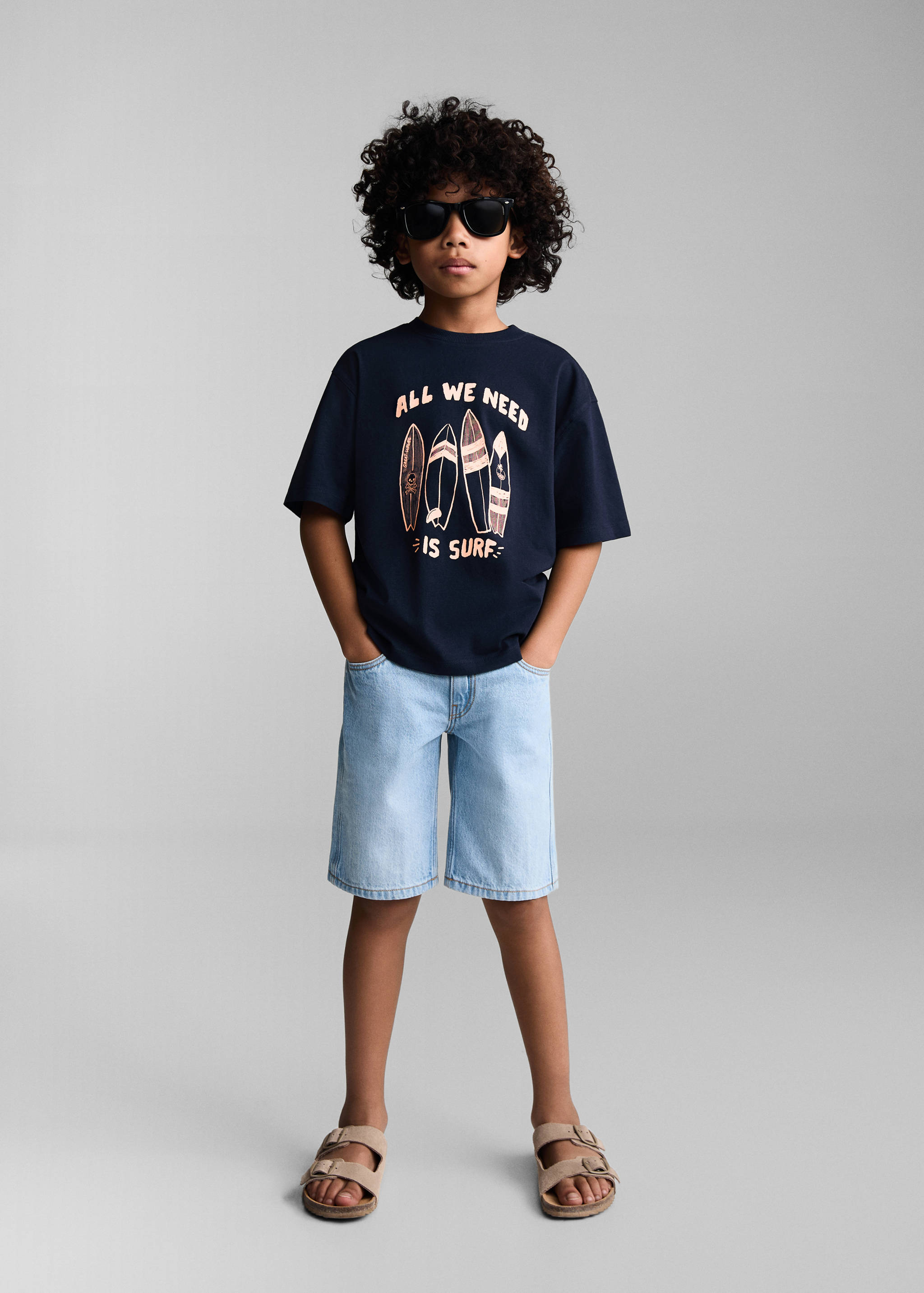 Surf printed t-shirt - General plane