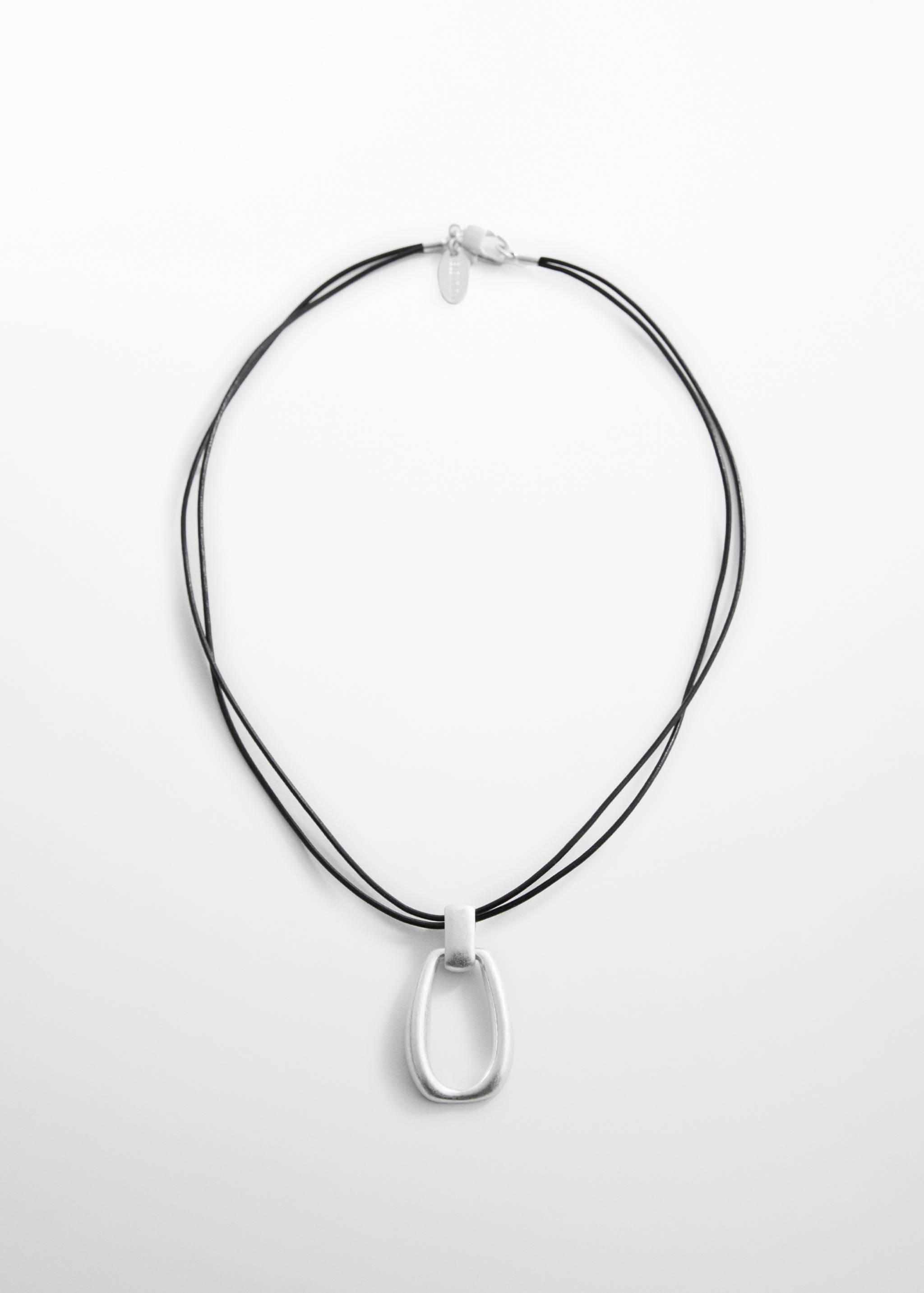 Collier cuir pendentif métallique - Article sans modèle
