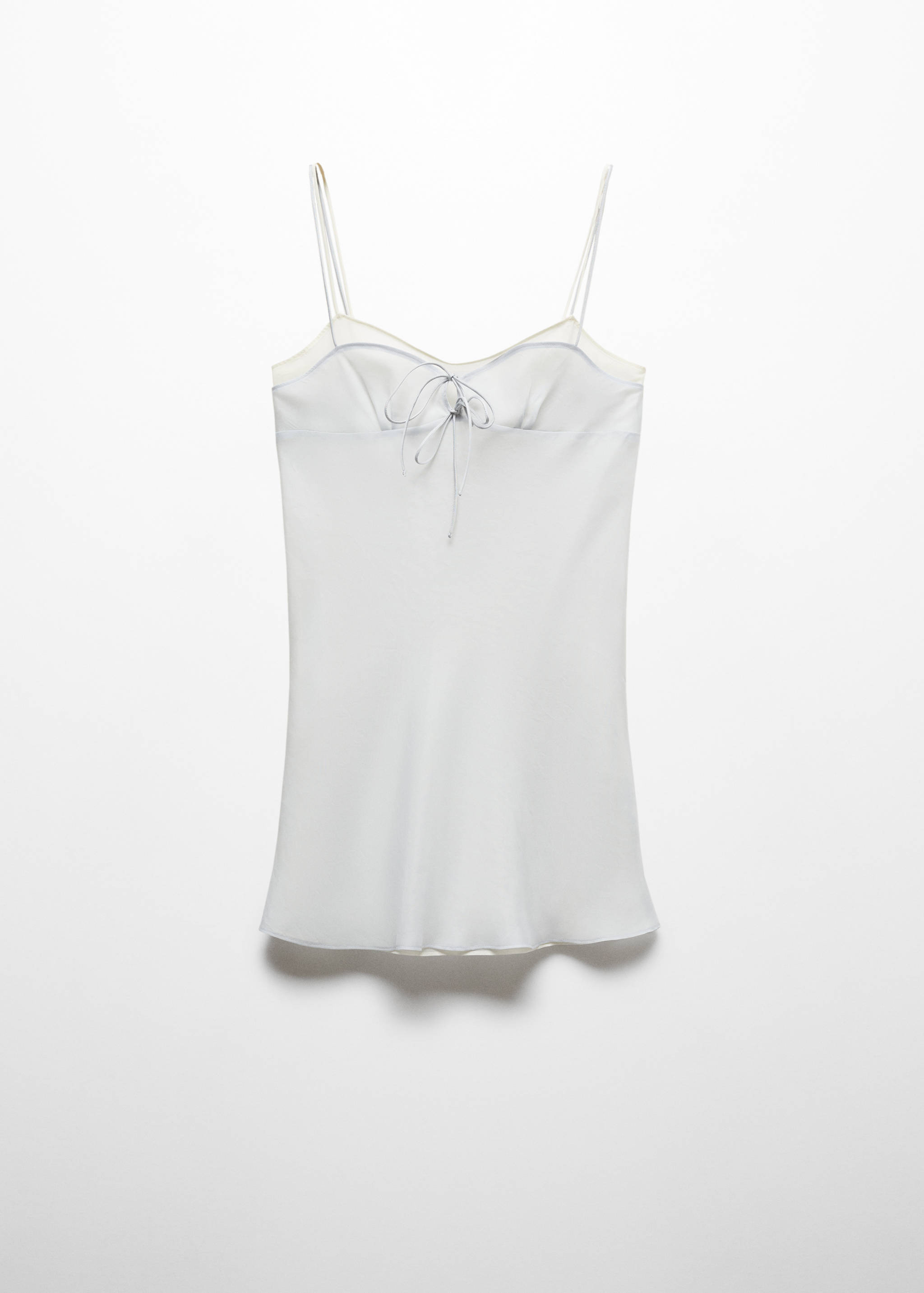 Платье-комбинация с бантом - Изделие без модели