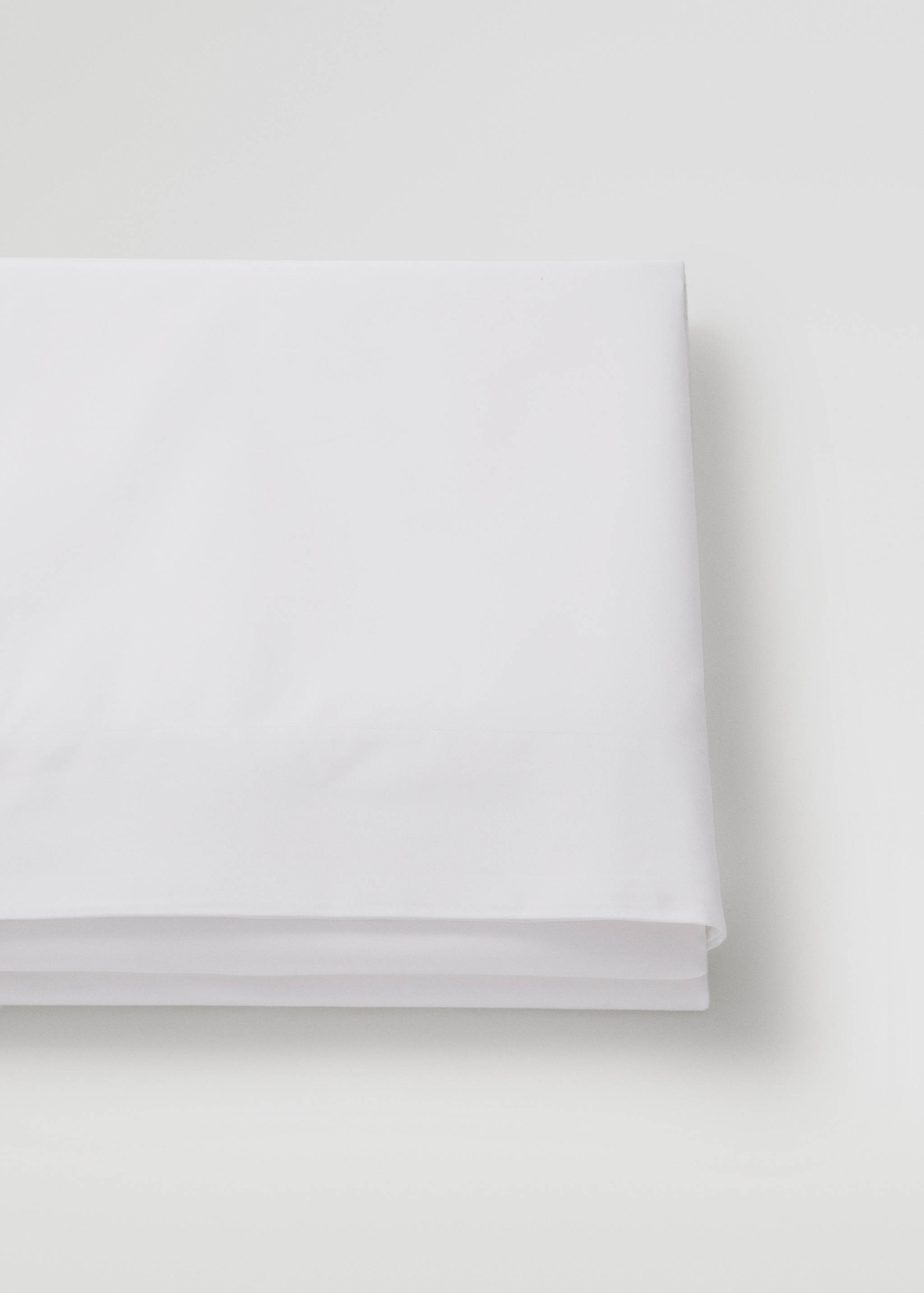 Lençol de cima de algodão de 500 fios (cama 135/140 cm) - Plano médio