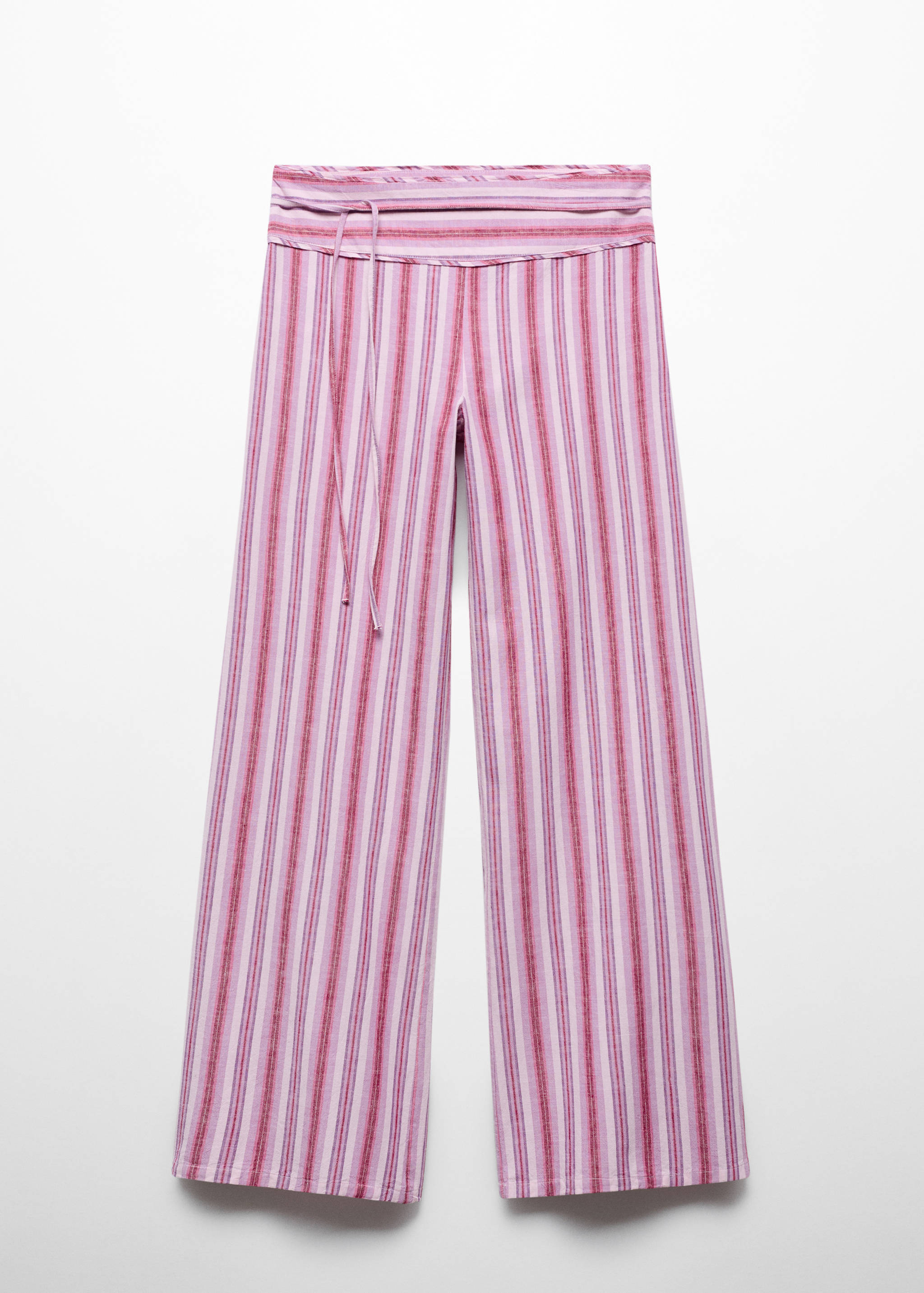 Stripes printed trousers - Article without model