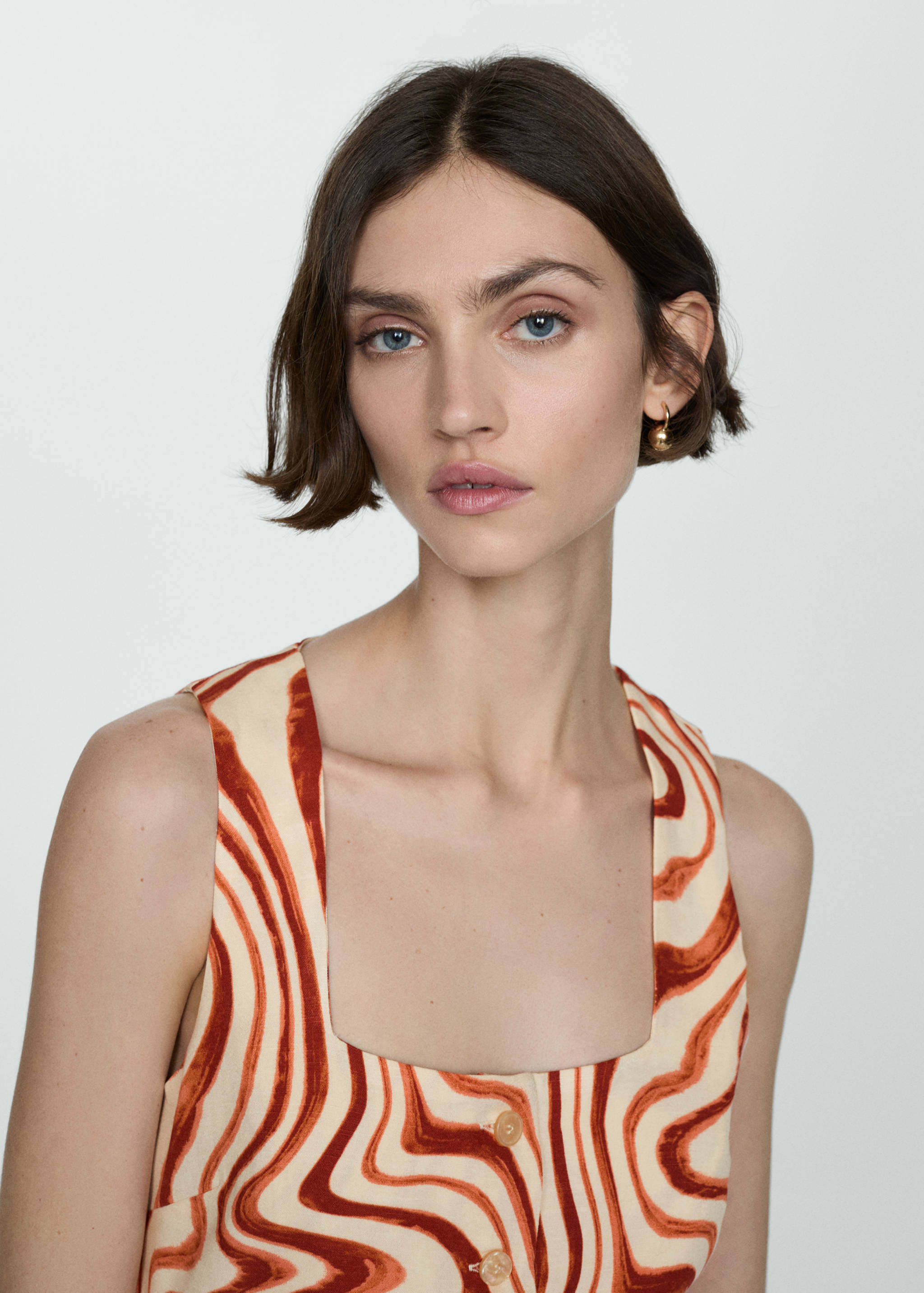 Bow print top - Details of the article 1