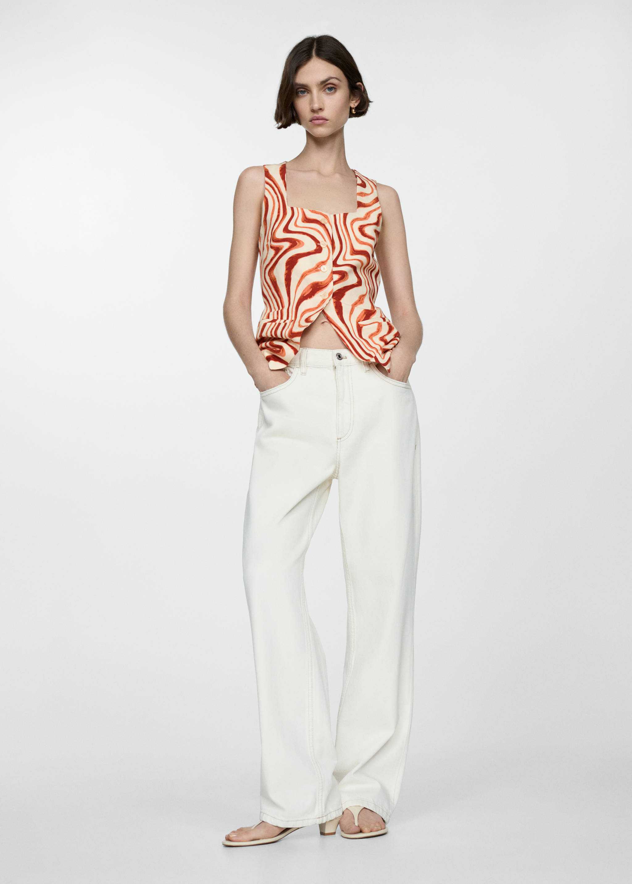 Bow print top - Details of the article 2