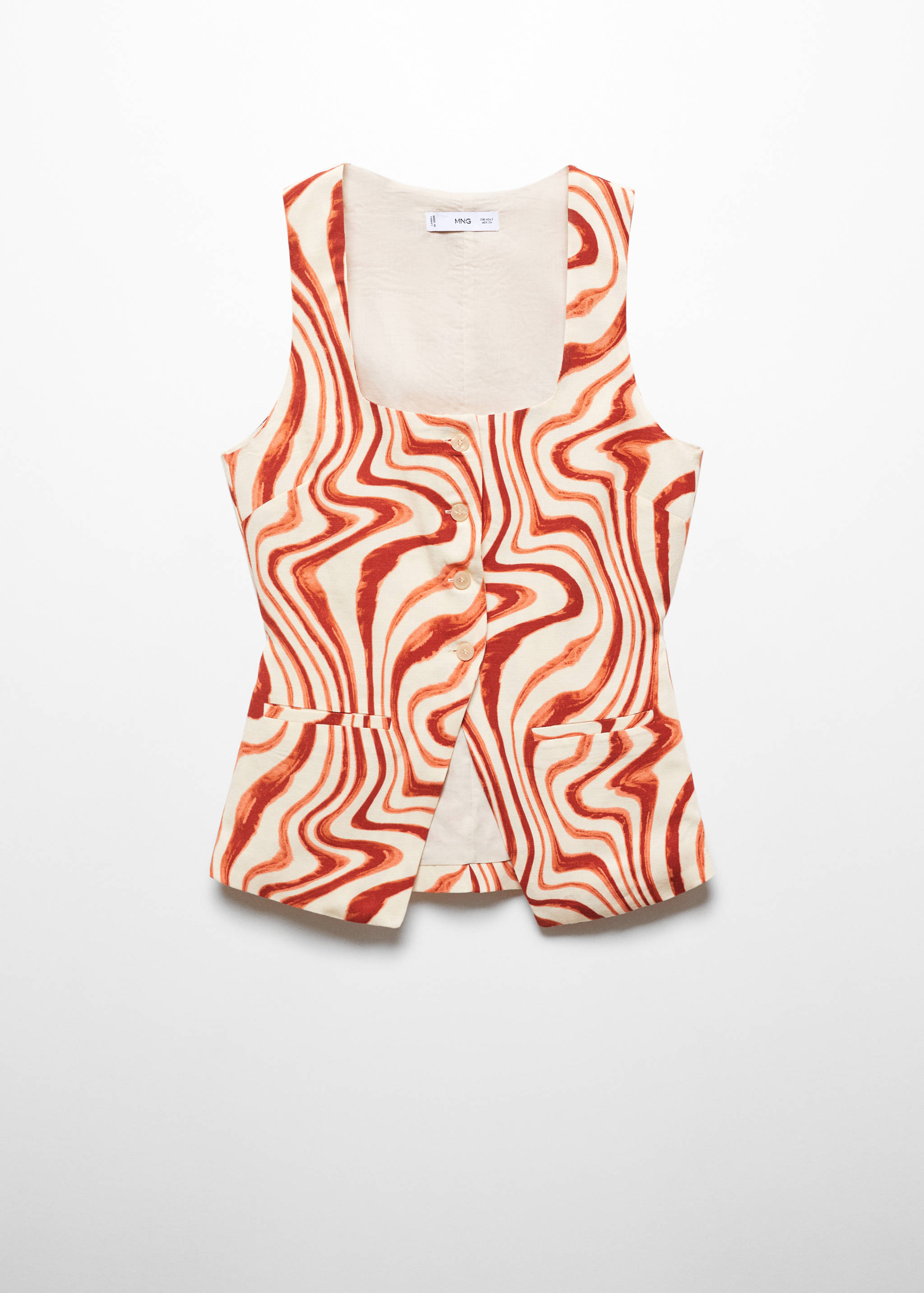 Bow print top - Article without model