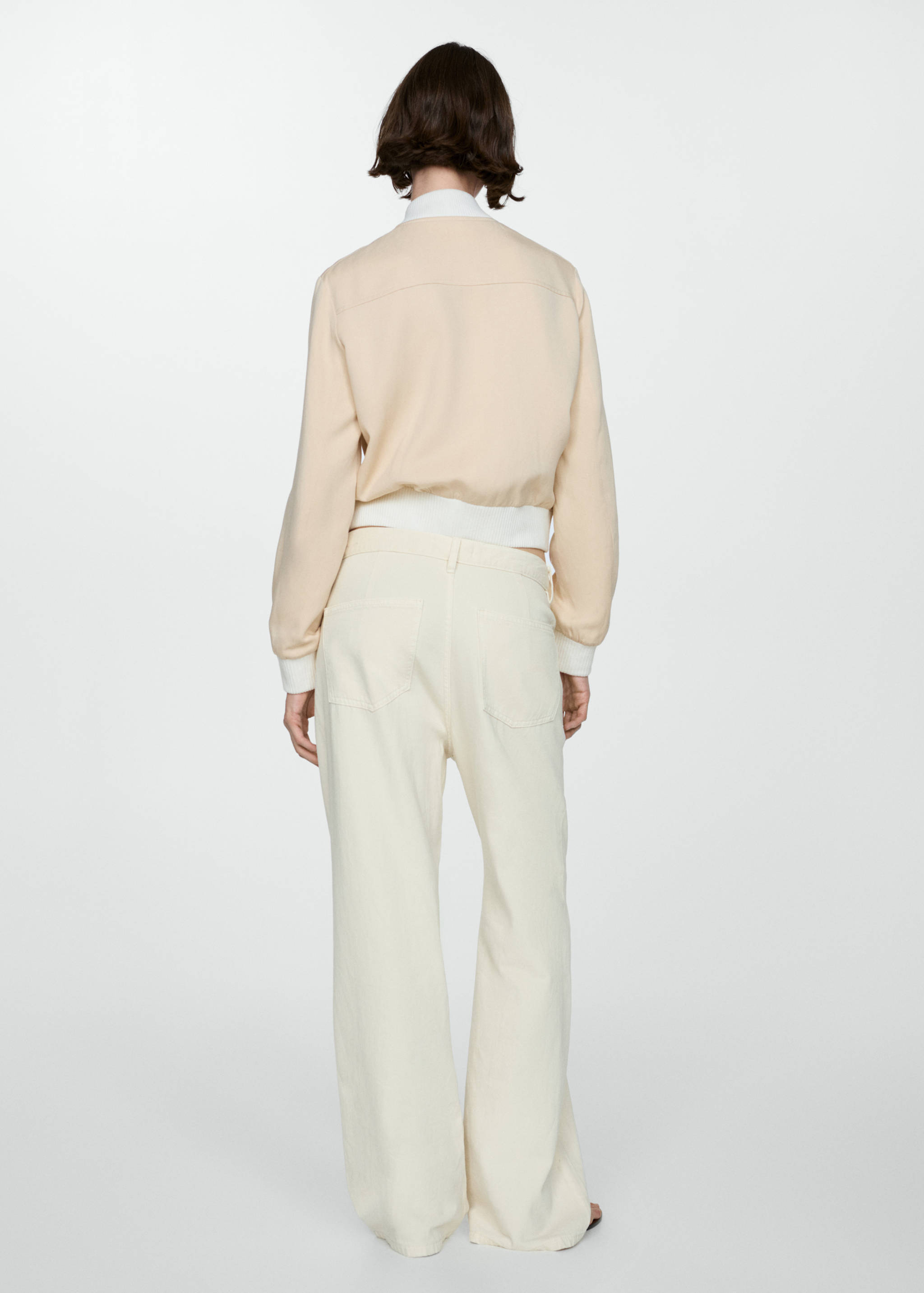 Blouson bomber Lyocell lin - Verso de l’article