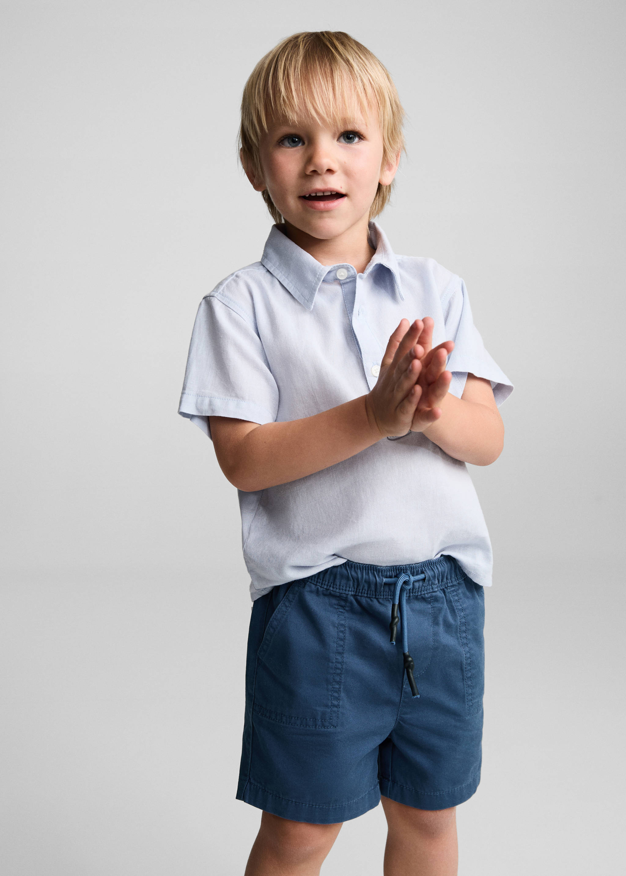 Bermuda taille élastique - Plan moyen