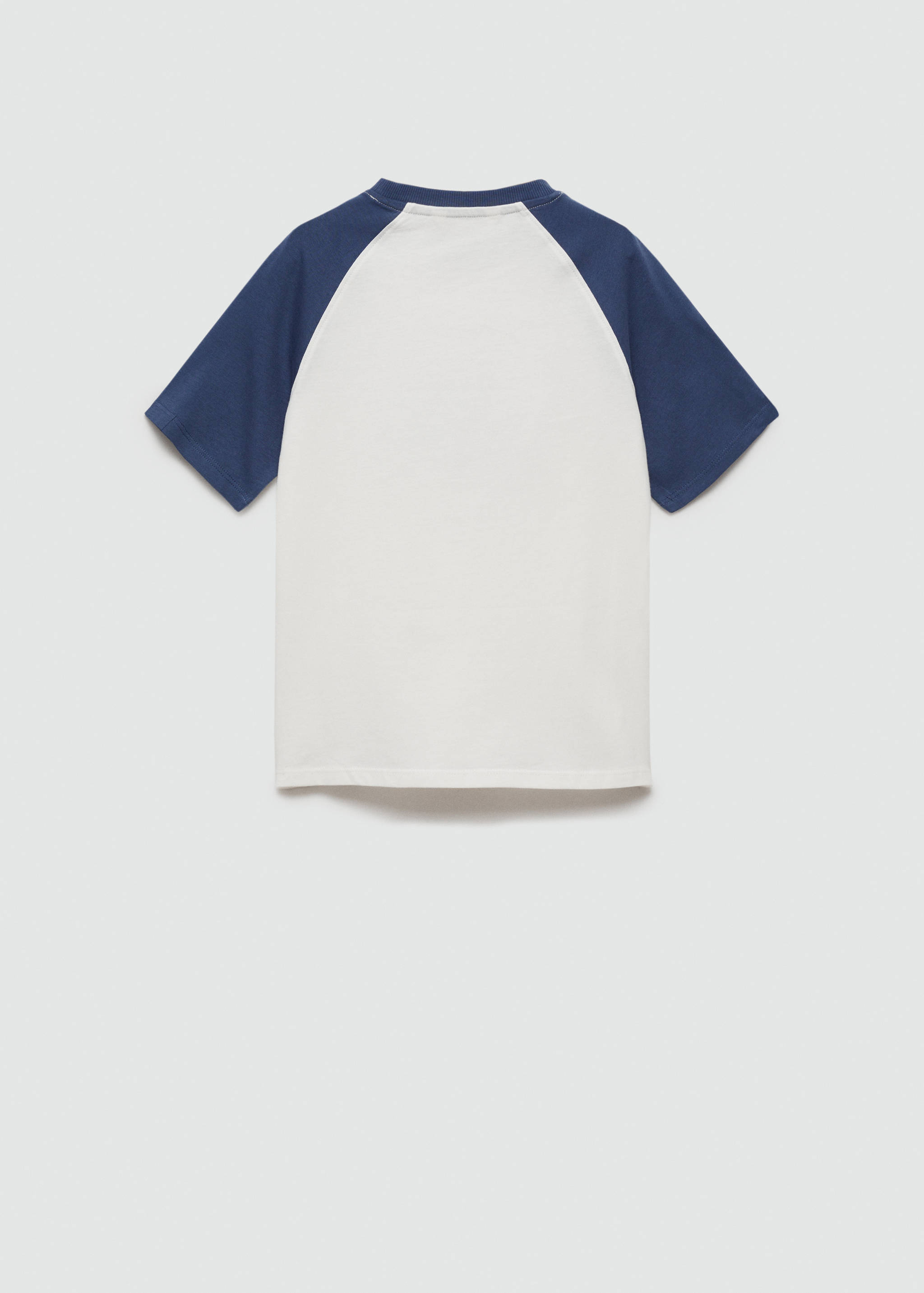 Хлопковая футболка с принтом - Обратная сторона изделия