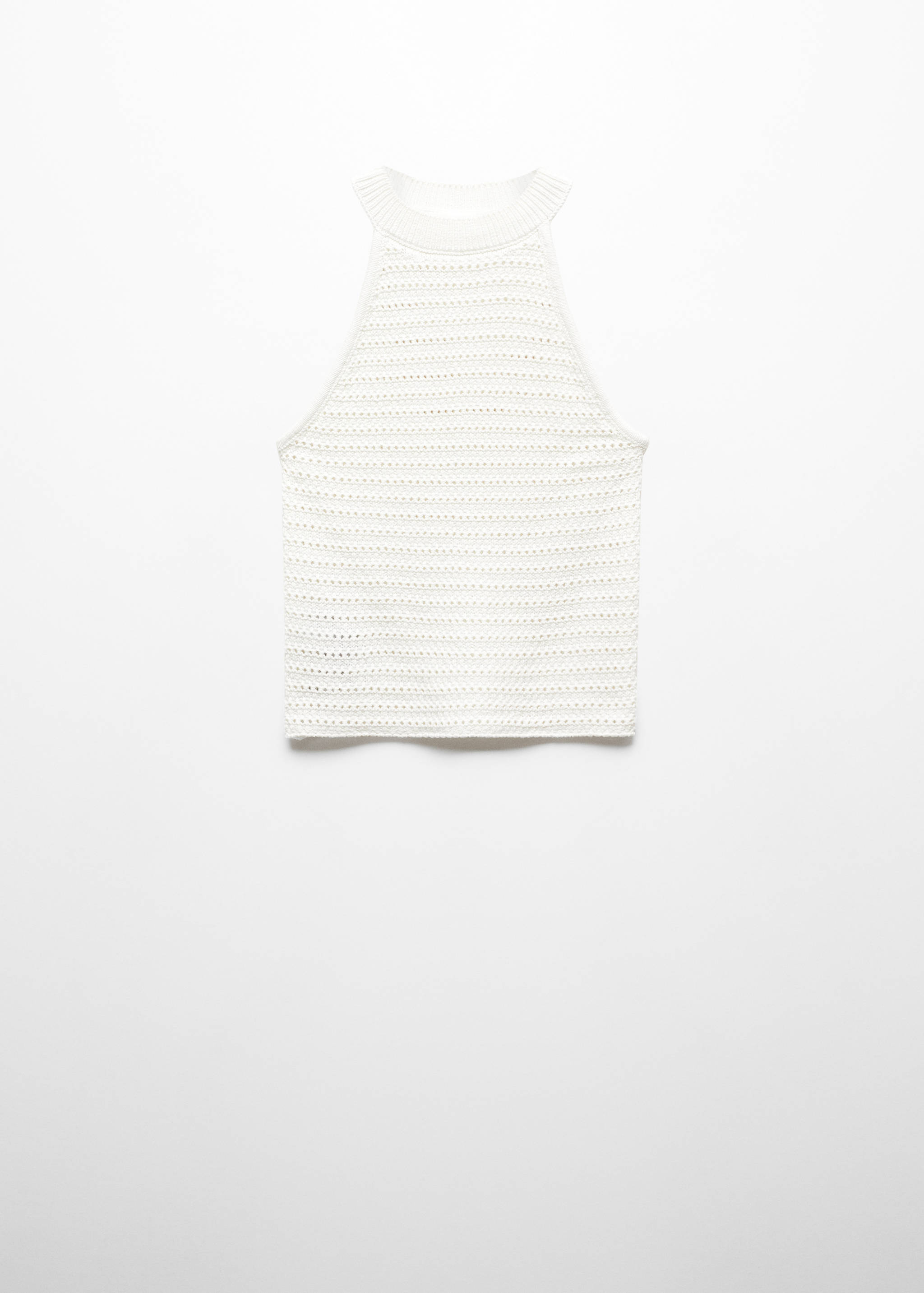 Knit top with lace accents - Article without model