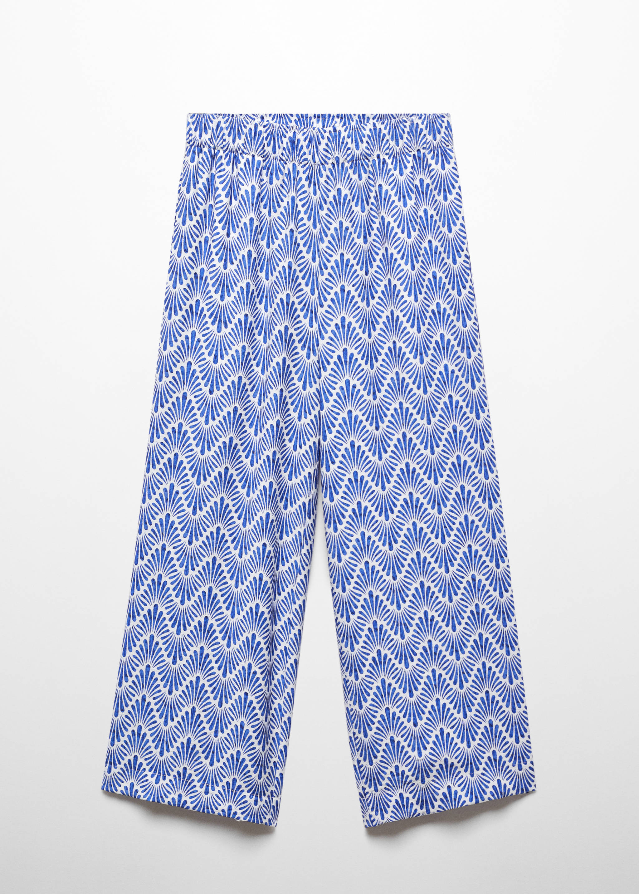 Printed straight trousers - Article without model