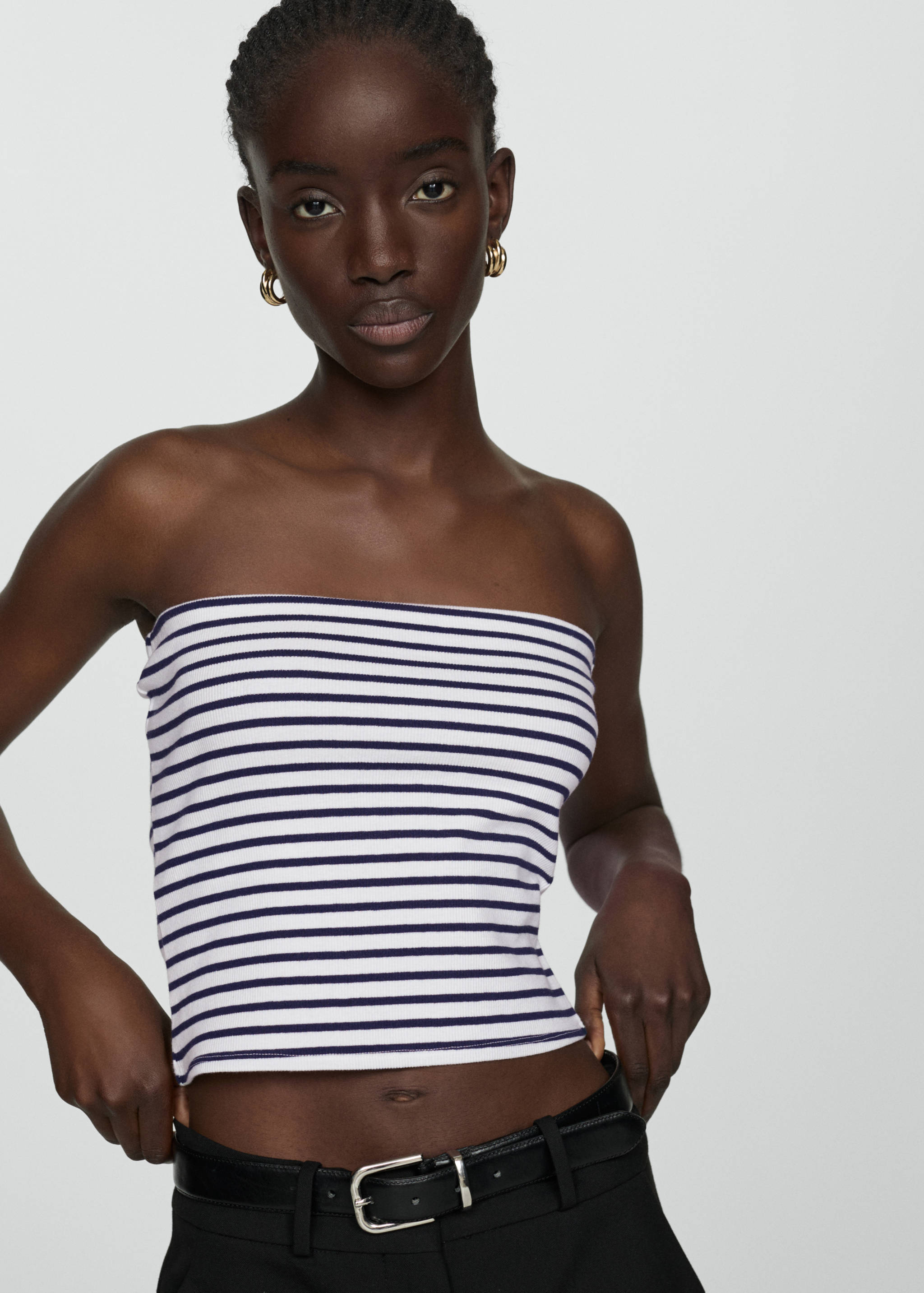Cotton bandeau top - Medium plane