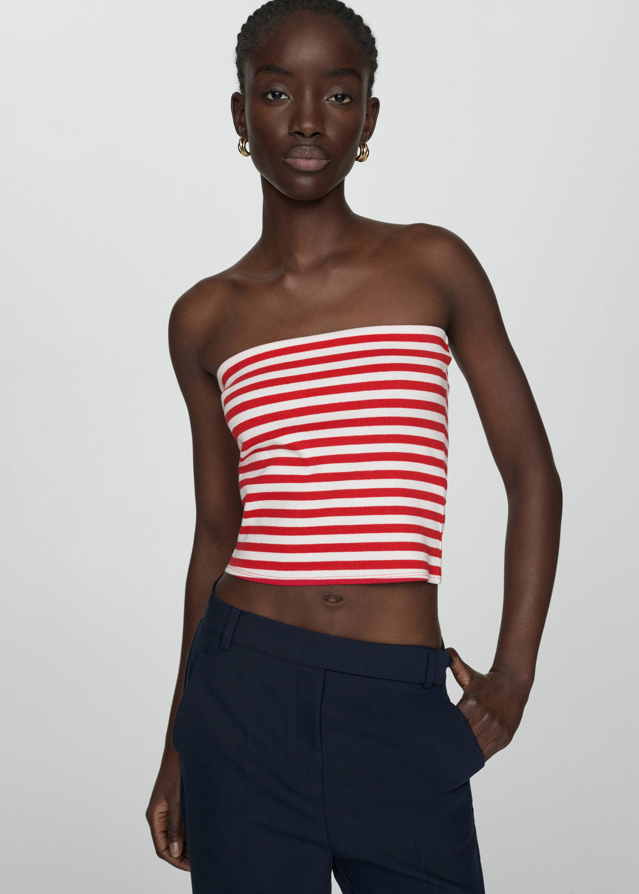 Cotton bandeau top - Medium plane