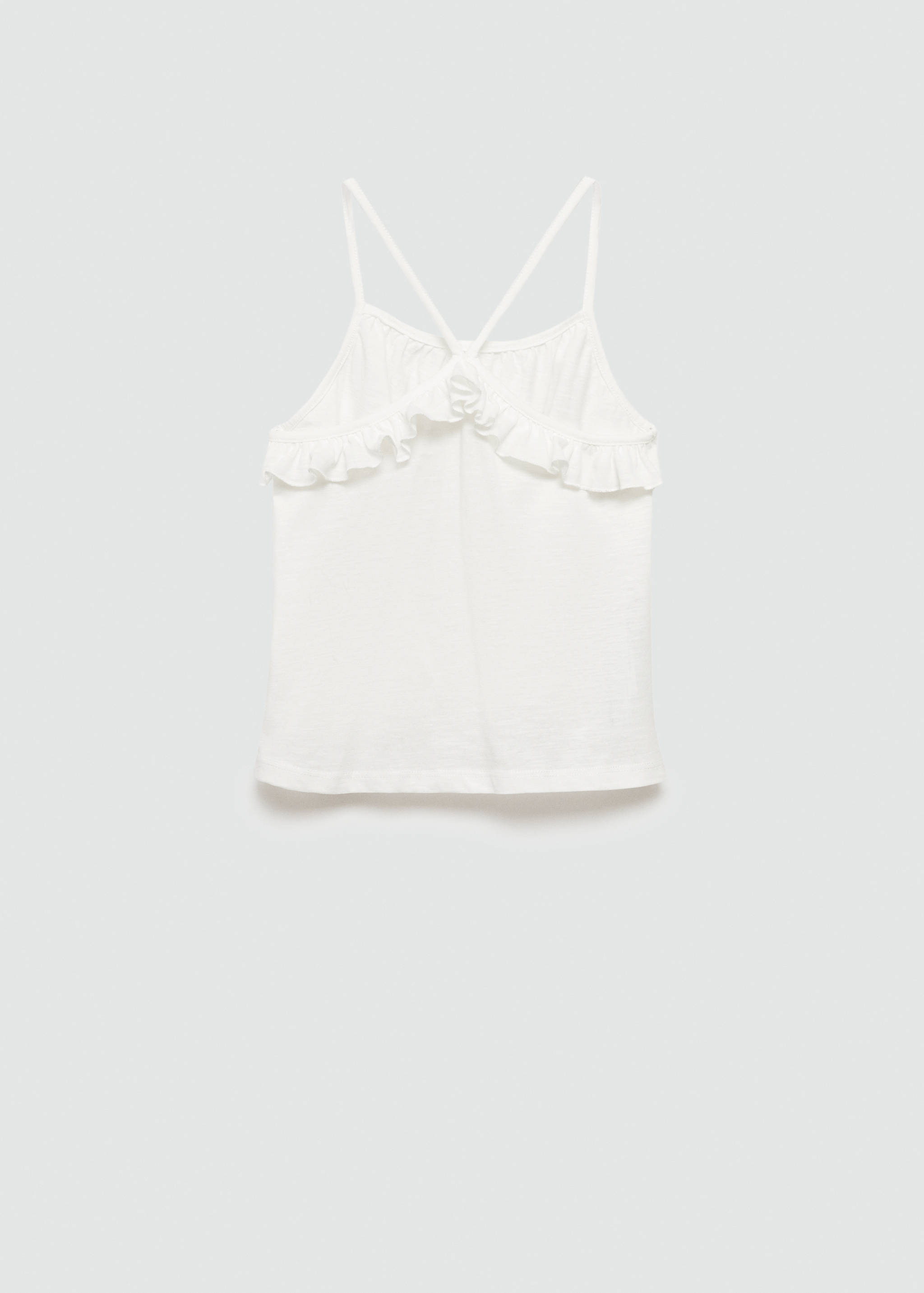 Ruffled strap t-shirt - Reverse of the article