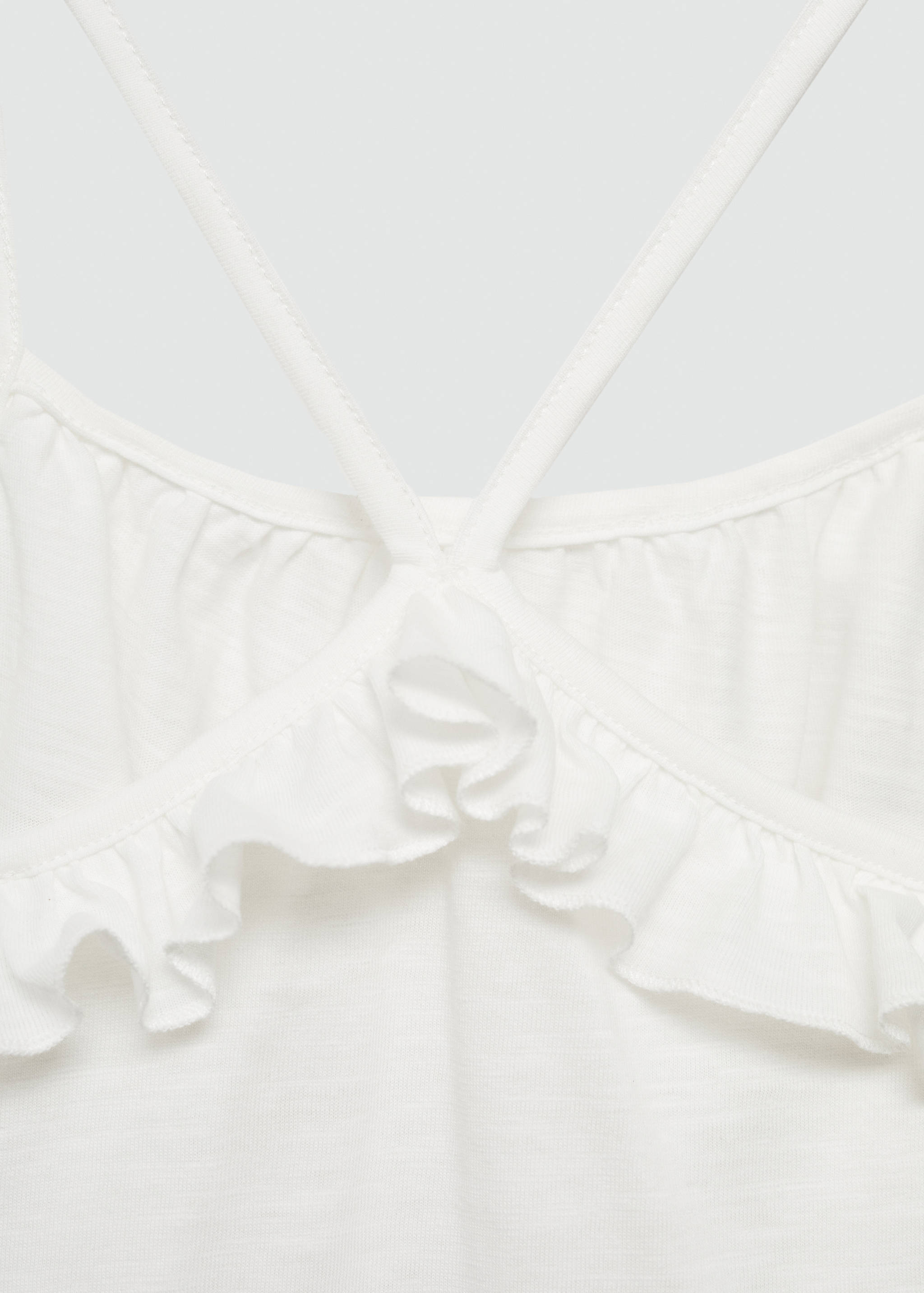 Ruffled strap t-shirt - Details of the article 0