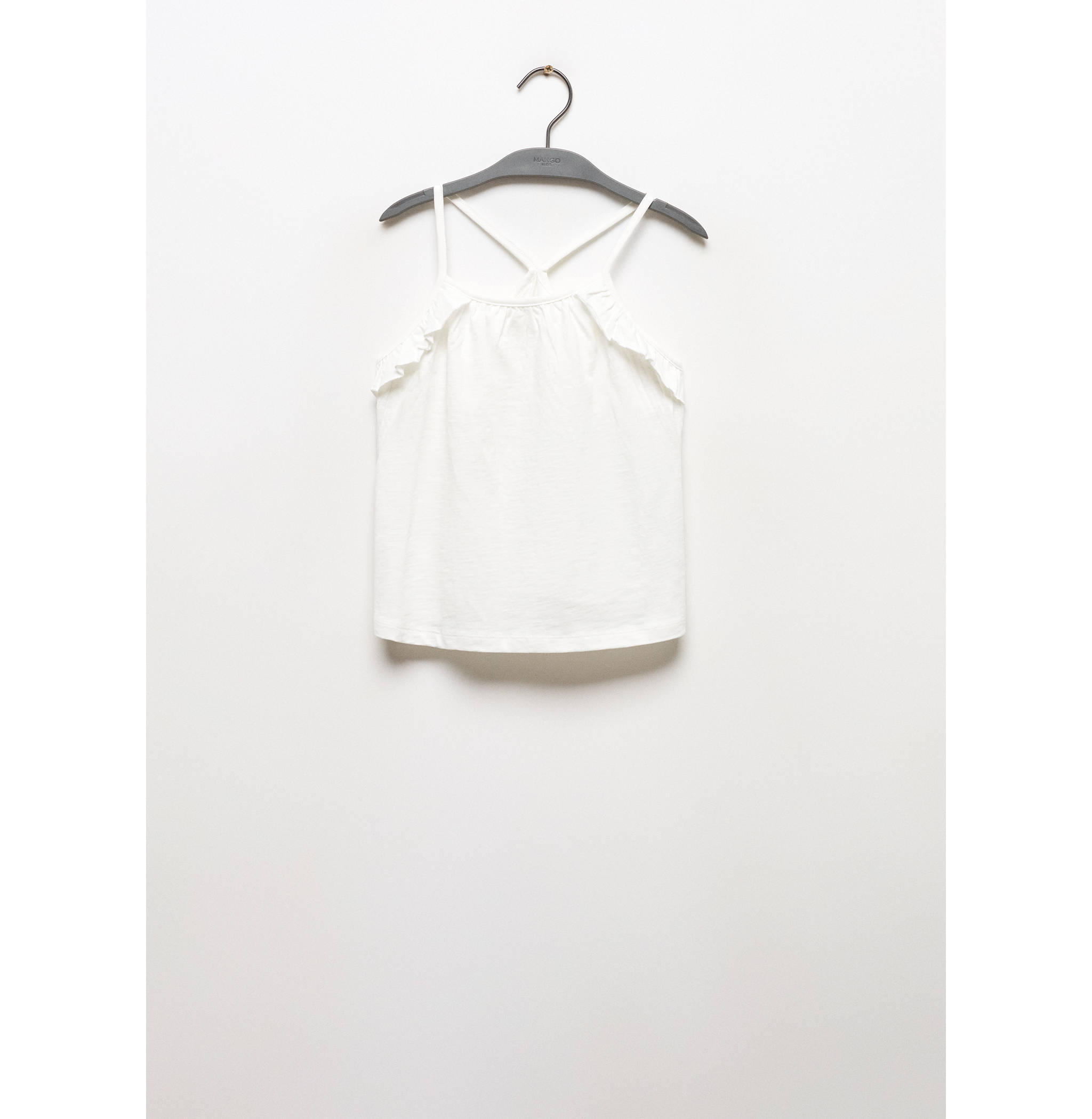 Ruffled strap t-shirt - Article without model