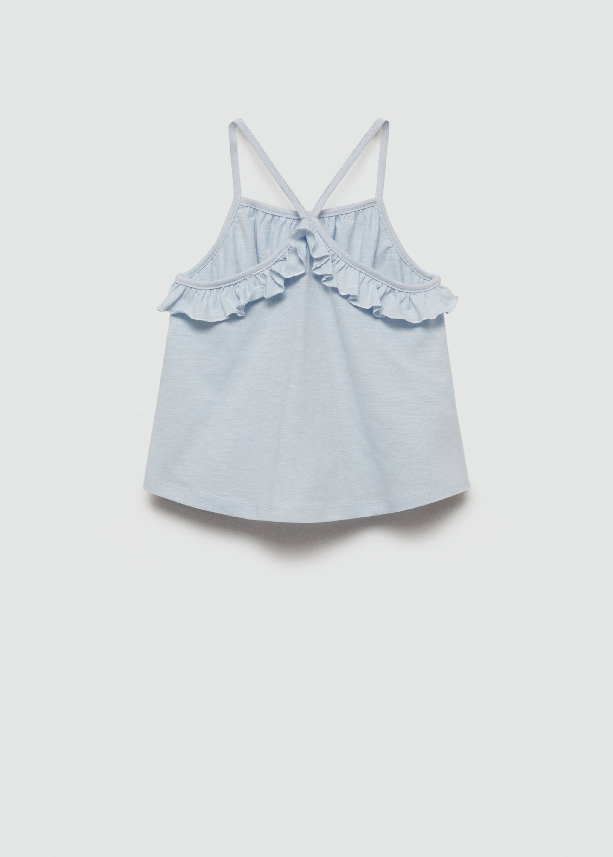 Ruffled strap t-shirt - Reverse of the article