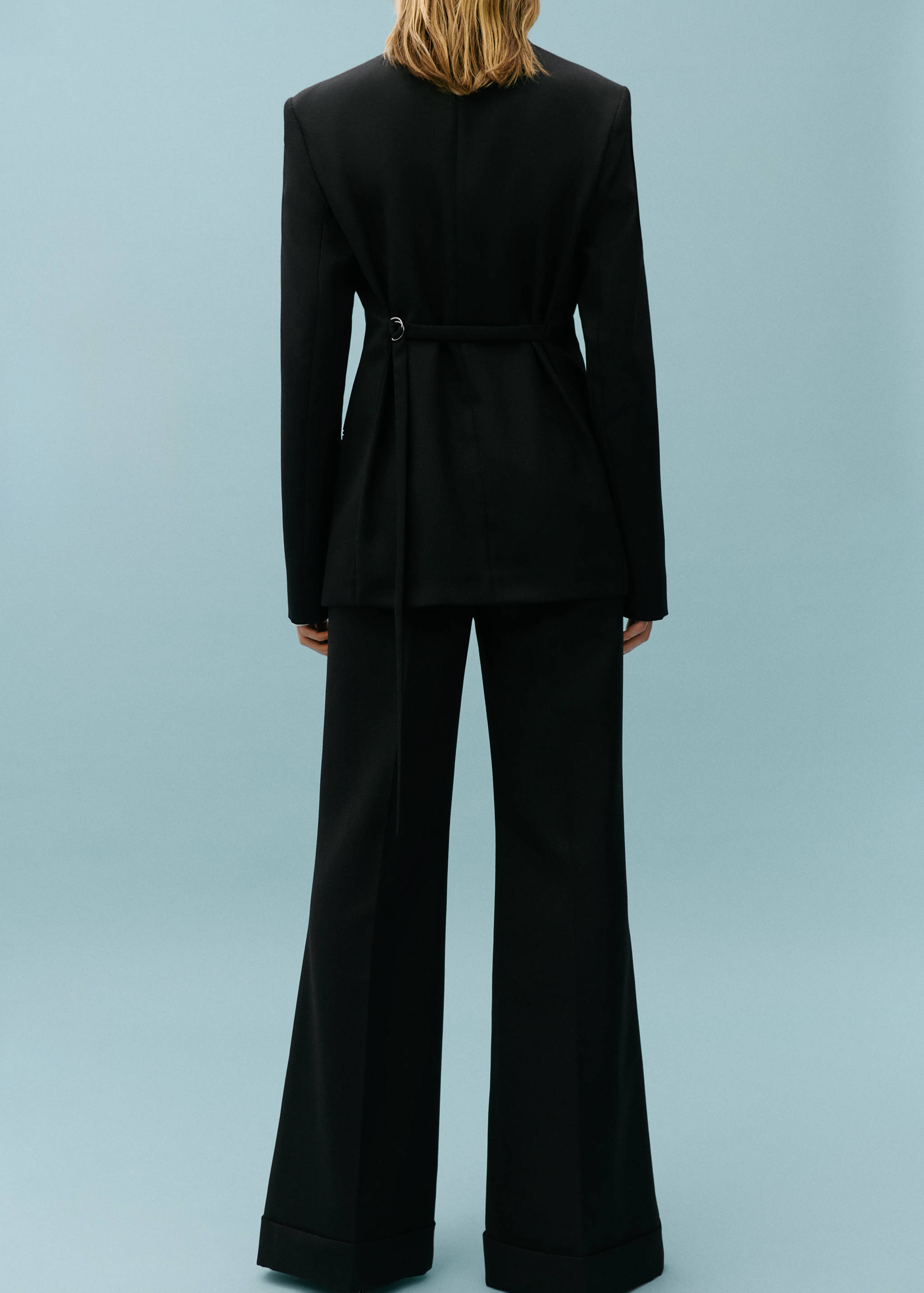 Wool-blend suit pants - Reverse of the article