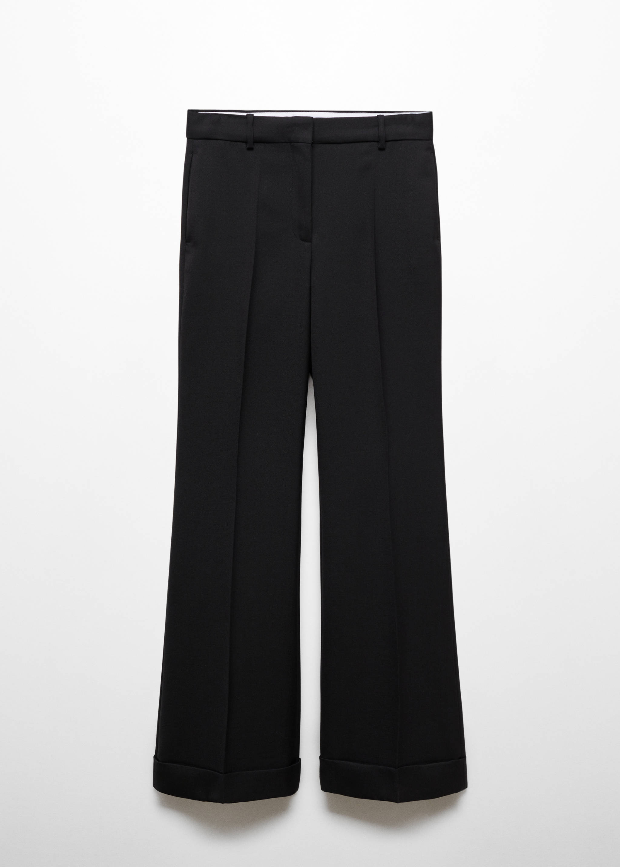 Mango Yün karışımlı kumaş pantolon görsel 5